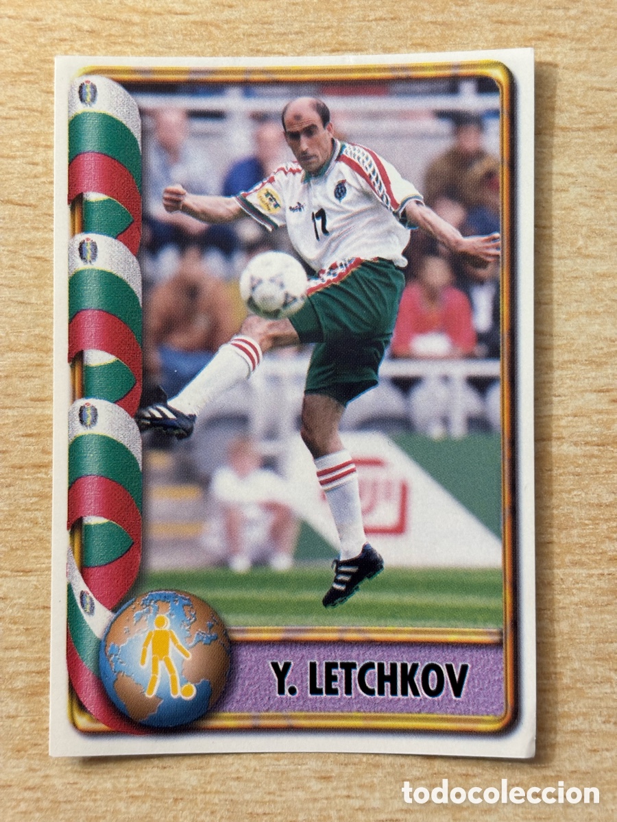 Cromos de F&uacute;tbol: # 112 Letchkov Bulgaria Mundial Francia 98 Ediciones Estadio
