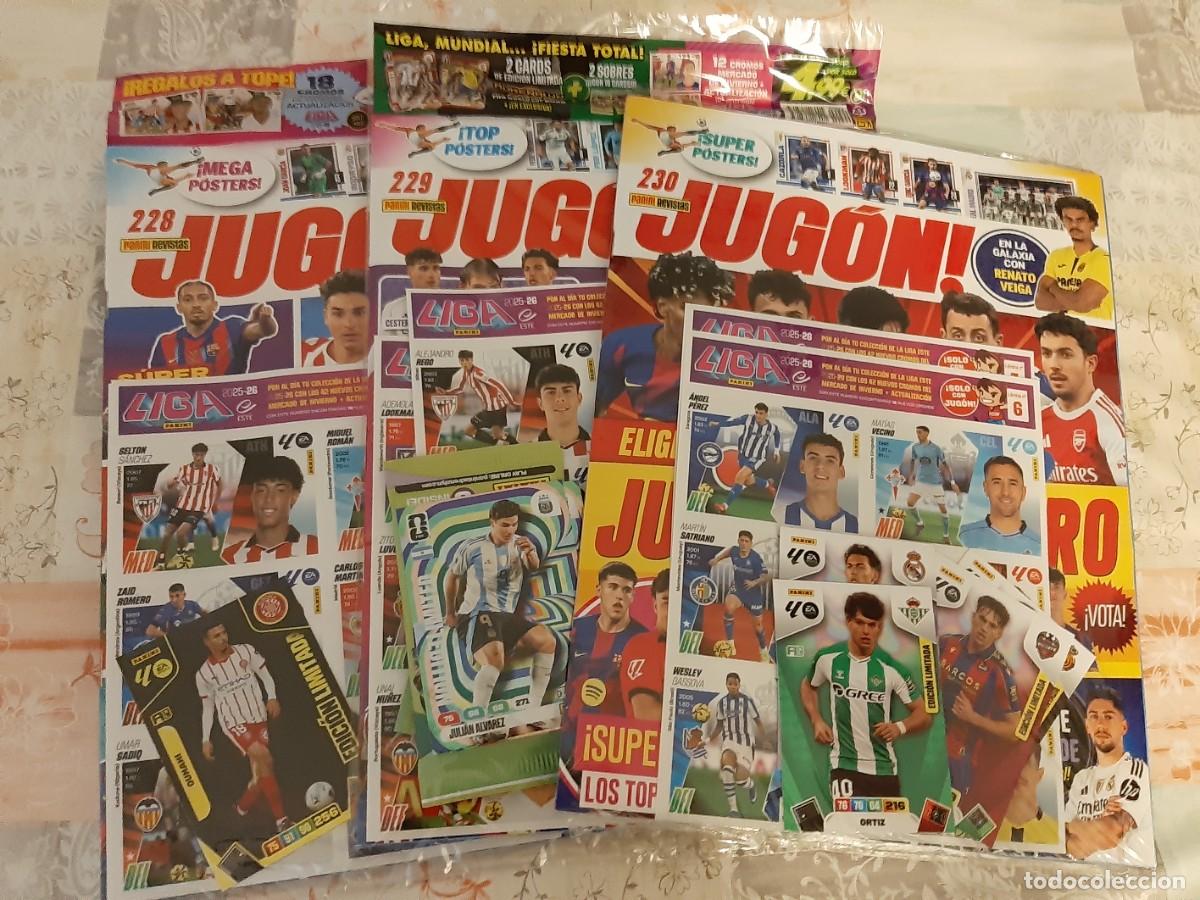 Cromos de F&uacute;tbol: REVISTAS JUG&Oacute;N N&ordm; 228 - 229 -230 CON FICHAJES DE INVIERNO - SIN ABRIR-
