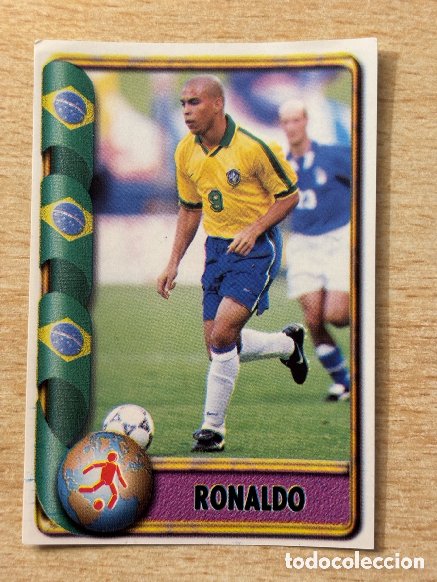 Cromos de F&uacute;tbol: # 105 Ronaldo Brasil Mundial Francia 98 Ediciones Estadio