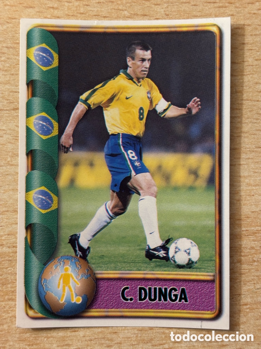 Cromos de F&uacute;tbol: # 99 Dunga Brasil Mundial Francia 98 Ediciones Estadio