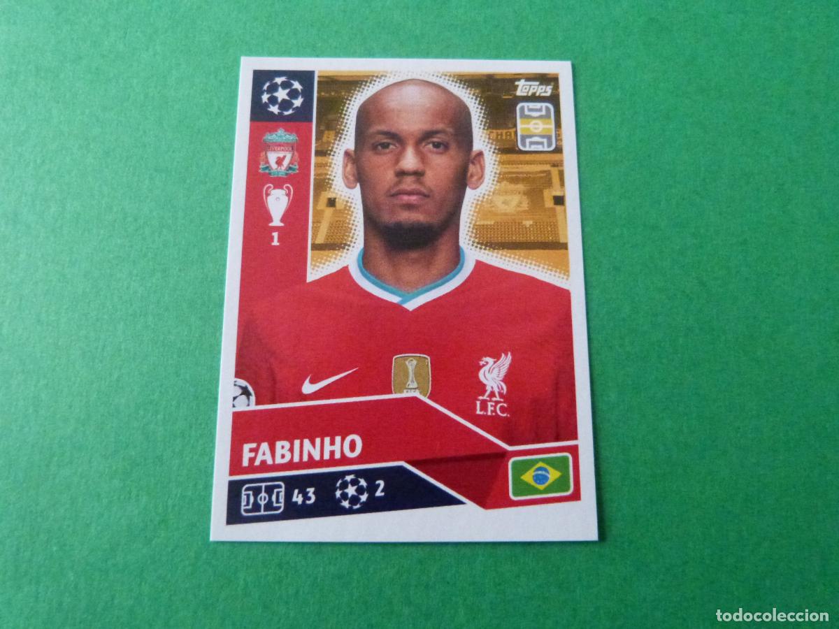 Cromos de F&uacute;tbol: CROMO FUTBOL FABINHO LIVERPOOL SIN PEGAR N&ordm; 9 CHAMPIONS LEAGUE 2020-2021/20-21 TOPPS