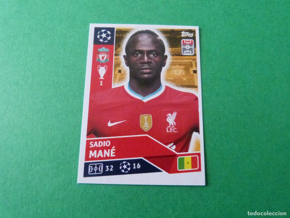 Cromos de F&uacute;tbol: CROMO FUTBOL MANE LIVERPOOL SIN PEGAR N&ordm; 17 CHAMPIONS LEAGUE 2020-2021/20-21 TOPPS