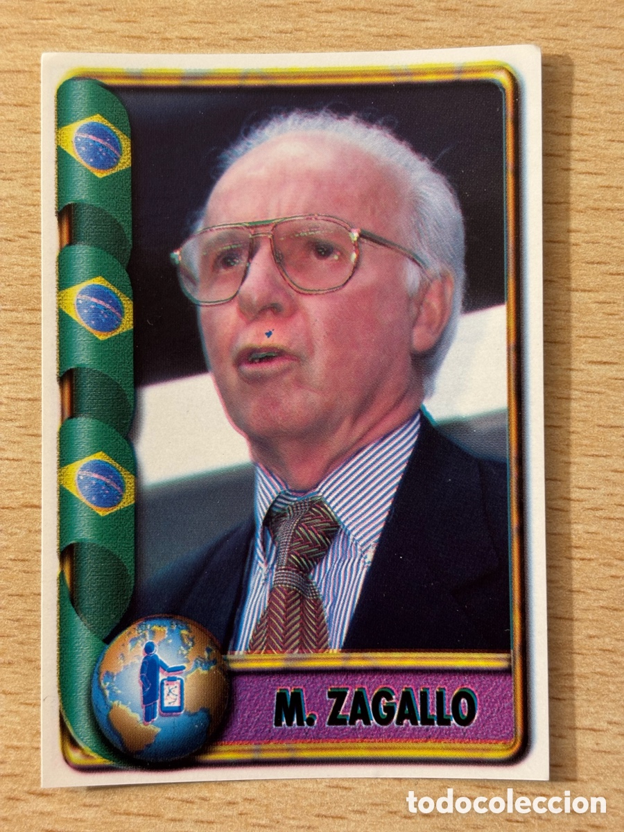 Cromos de F&uacute;tbol: # 92 Zagallo Seleccionador Brasil Mundial Francia 98 Ediciones Estadio