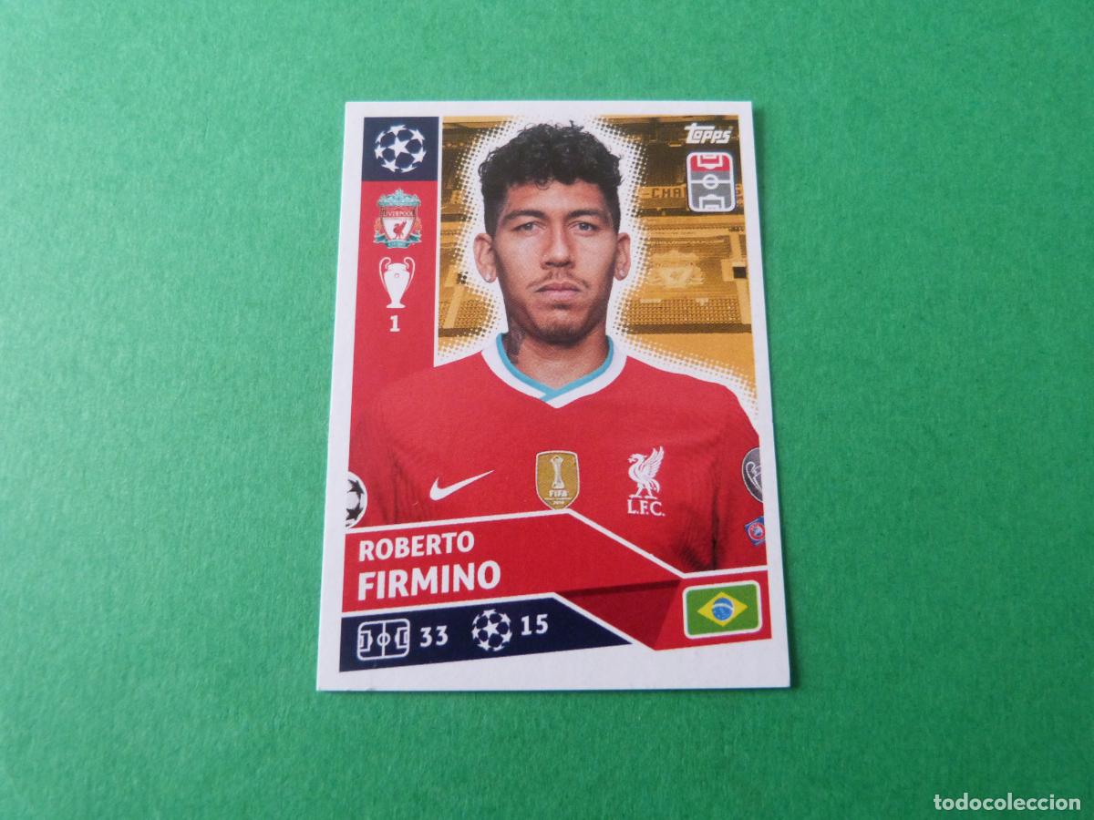 Cromos de F&uacute;tbol: CROMO FUTBOL FIRMINO LIVERPOOL SIN PEGAR N&ordm; 18 CHAMPIONS LEAGUE 2020-2021/20-21 TOPPS