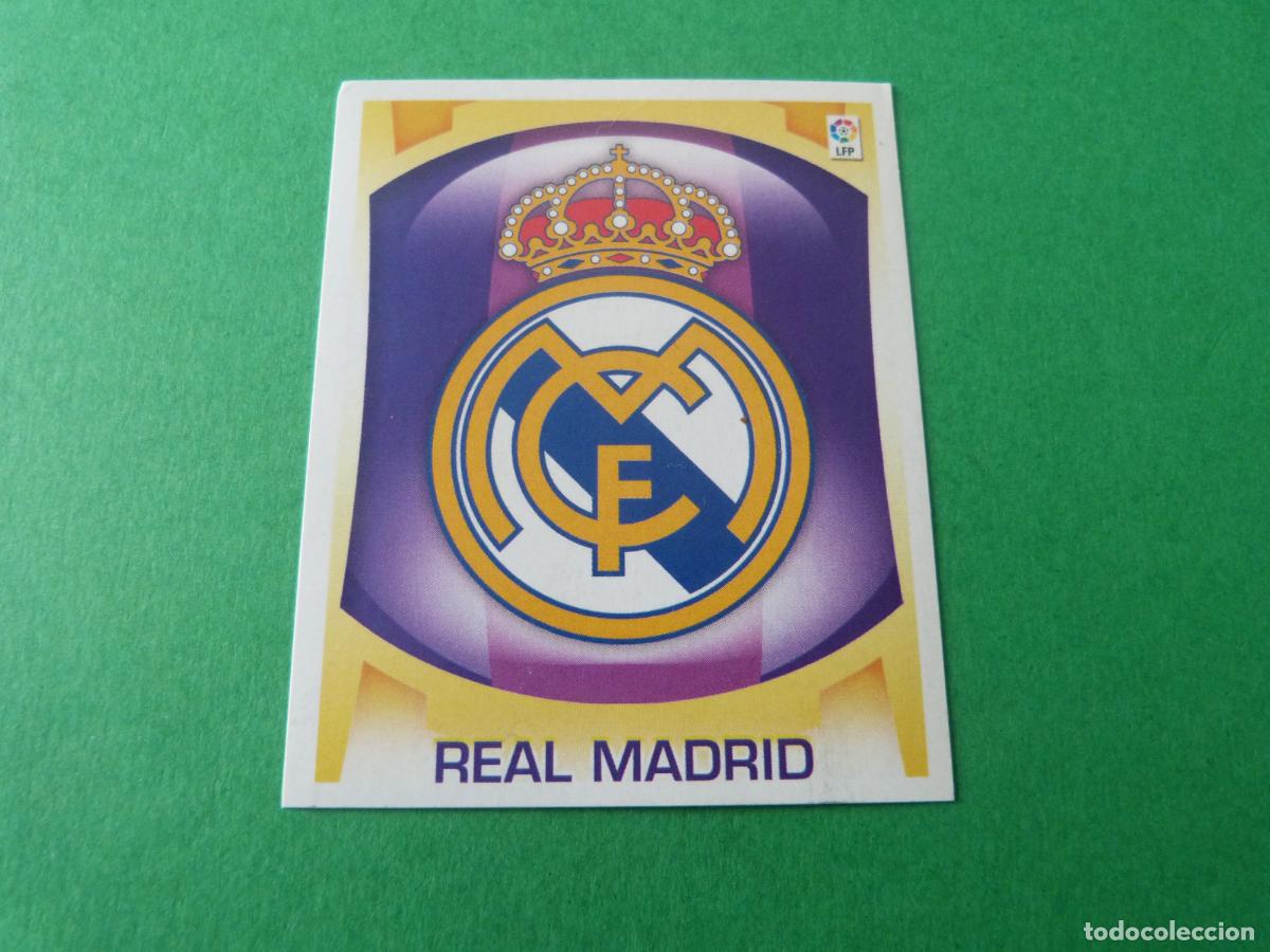 Cromos de F&uacute;tbol: CROMO FUTBOL ESCUDO REAL MADRID SIN PEGAR LIGA ESTE 2009-2010/09-10
