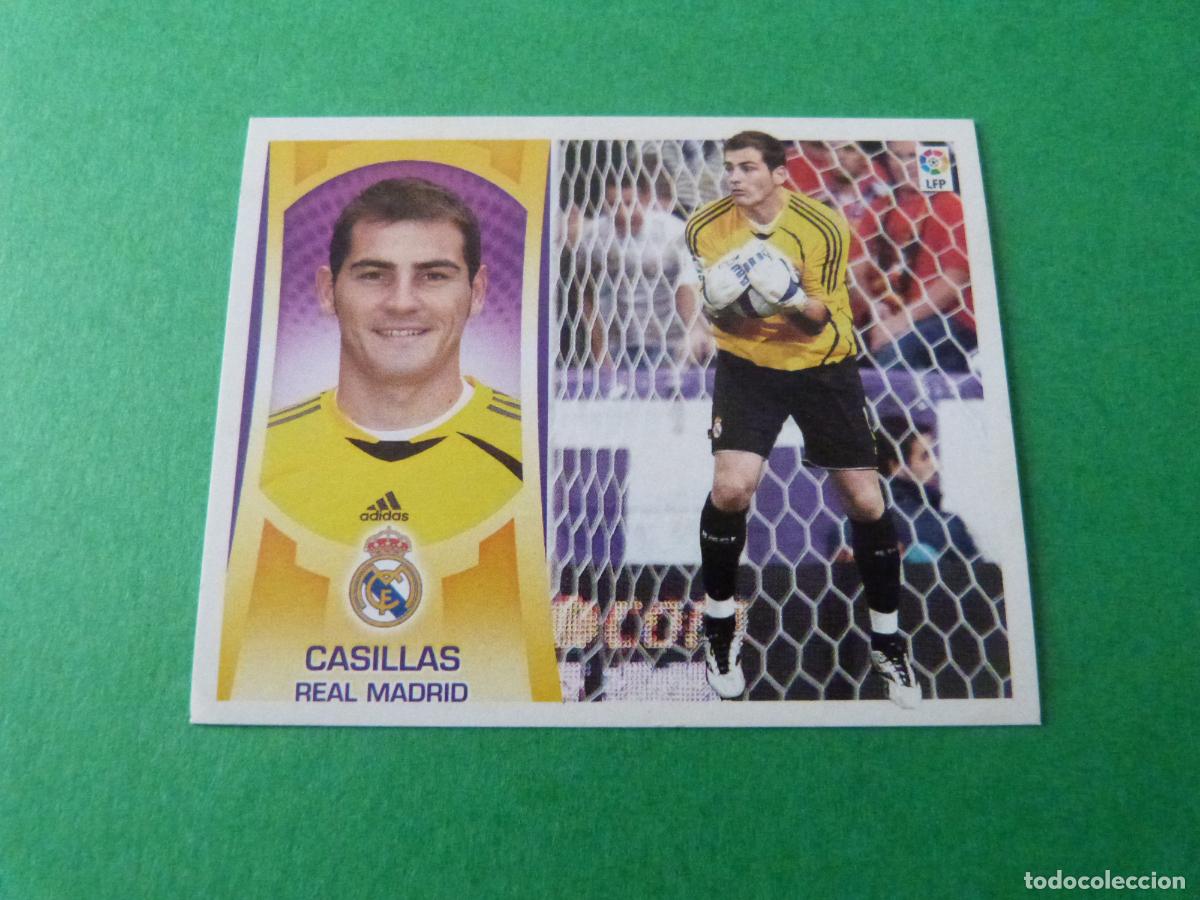 Cromos de F&uacute;tbol: CROMO FUTBOL CASILLAS REAL MADRID SIN PEGAR N&ordm; 1 LIGA ESTE 2009-2010/09-10
