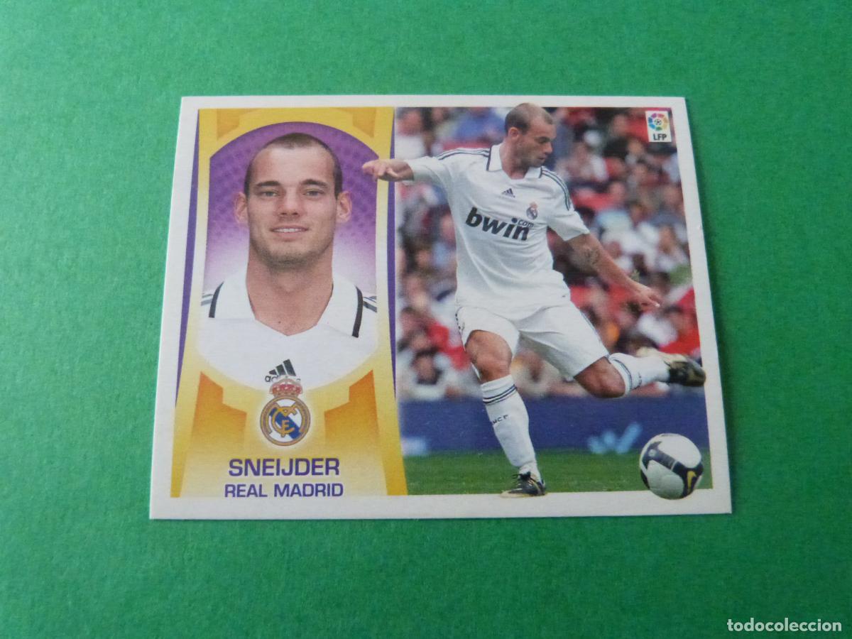 Cromos de F&uacute;tbol: CROMO FUTBOL SNEIJDER REAL MADRID SIN PEGAR N&ordm; 10 A LIGA ESTE 2009-2010/09-10