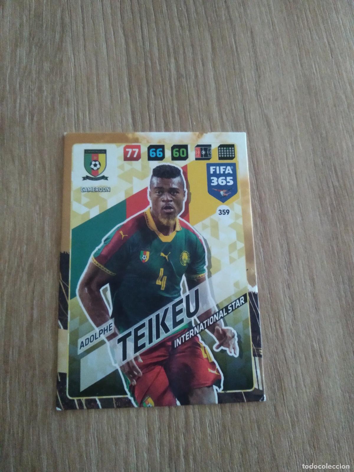 Cromos de F&uacute;tbol: 359 ADOLPHE TEIKEU CAMERUN CROMO FUTBOL PANINI ADRENALYN 17-18 FIFA 365 2017-2018