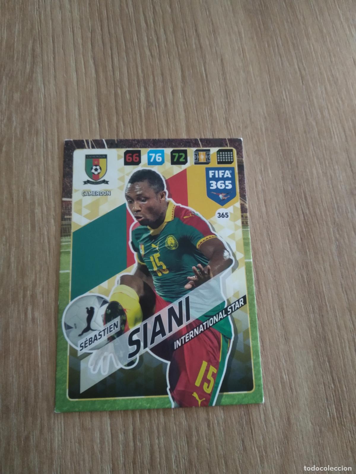Cromos de F&uacute;tbol: 365 SEBASTIEN SIANI CAMERUN CROMO FUTBOL PANINI ADRENALYN 17-18 FIFA 365 2017-2018