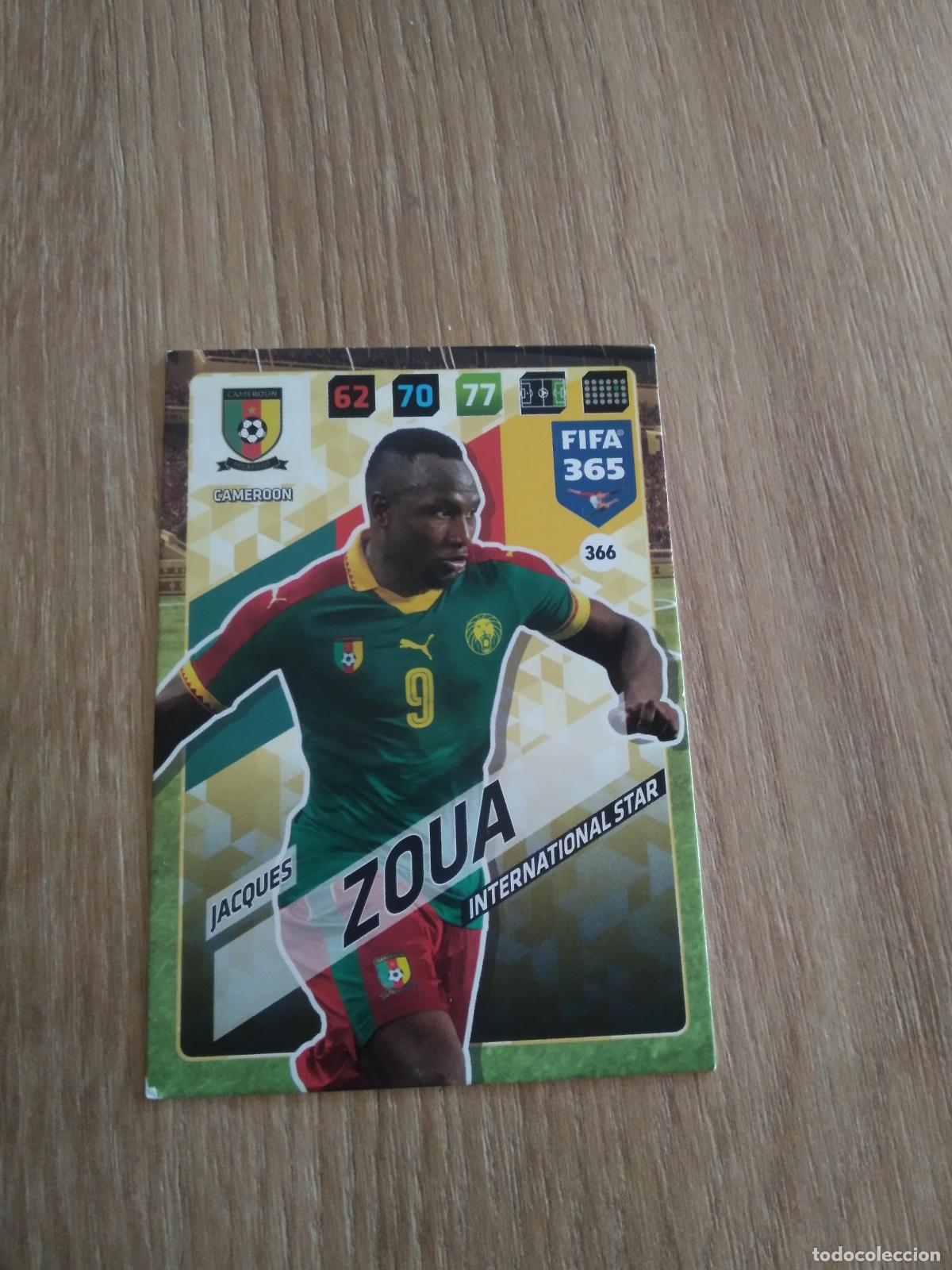 Cromos de F&uacute;tbol: 366 JACQUES ZOUA CAMERUN CROMO FUTBOL PANINI ADRENALYN 17-18 FIFA 365 2017-2018