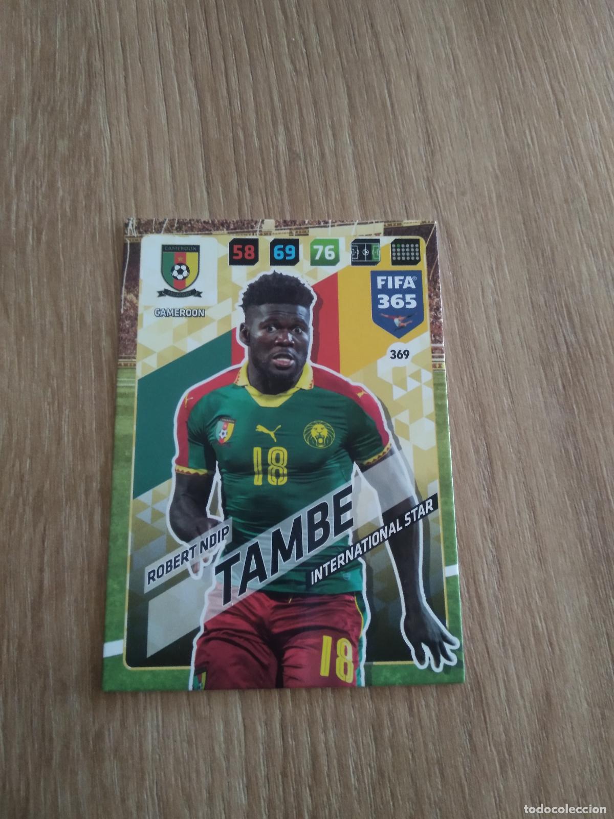 Cromos de F&uacute;tbol: 369 ROBERT NDIP TAMBE CAMERUN CROMO FUTBOL PANINI ADRENALYN 17-18 FIFA 365 2017-2018