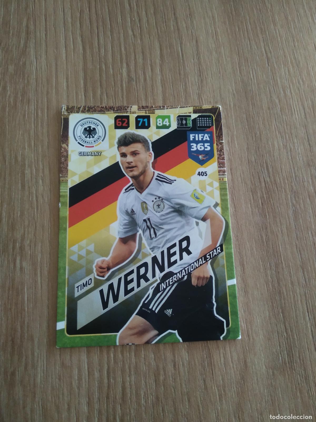 Cromos de F&uacute;tbol: 405 TIMO WERNER ALEMANIA CROMO FUTBOL PANINI ADRENALYN 17-18 FIFA 365 2017-2018