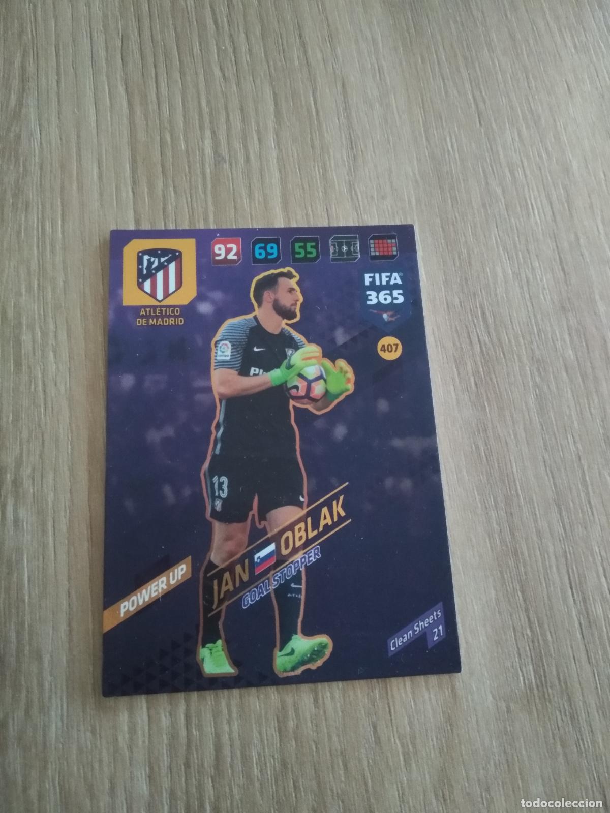 Cromos de F&uacute;tbol: 407 OBLAK ATLETICO DE MADRID CROMO FUTBOL PANINI ADRENALYN 17-18 FIFA 365 2017-2018