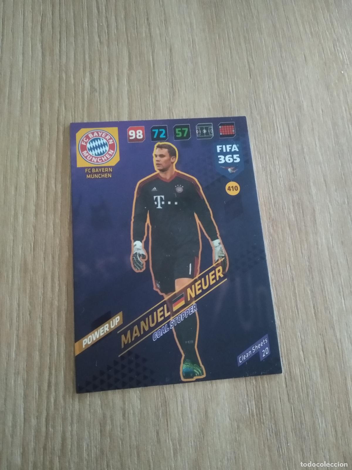 Cromos de F&uacute;tbol: 410 NEUER BAYERN MUNICH CROMO FUTBOL PANINI ADRENALYN 17-18 FIFA 365 2017-2018