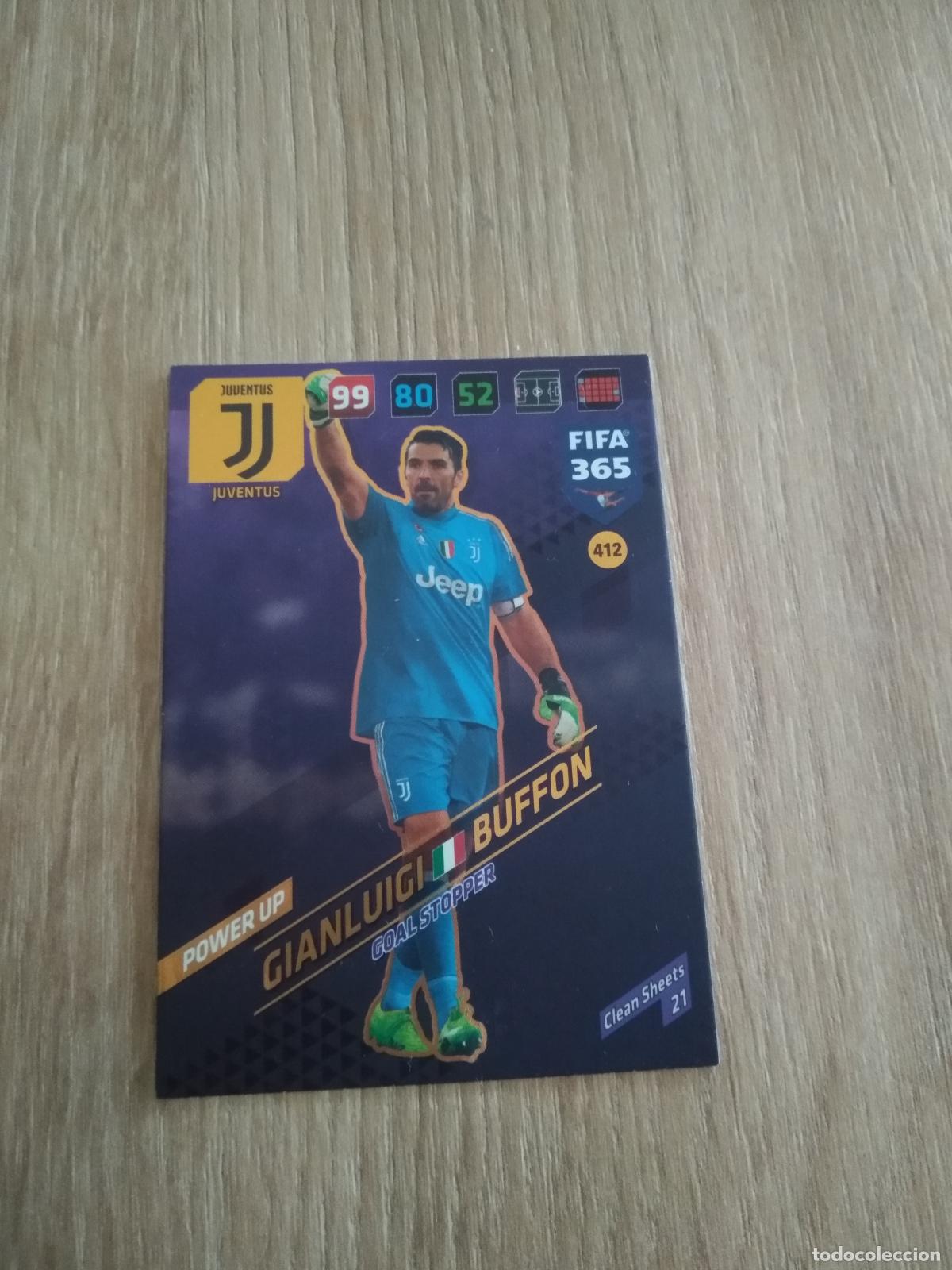 Cromos de F&uacute;tbol: 412 BUFFON JUVENTUS TURIN CROMO FUTBOL PANINI ADRENALYN 17-18 FIFA 365 2017-2018