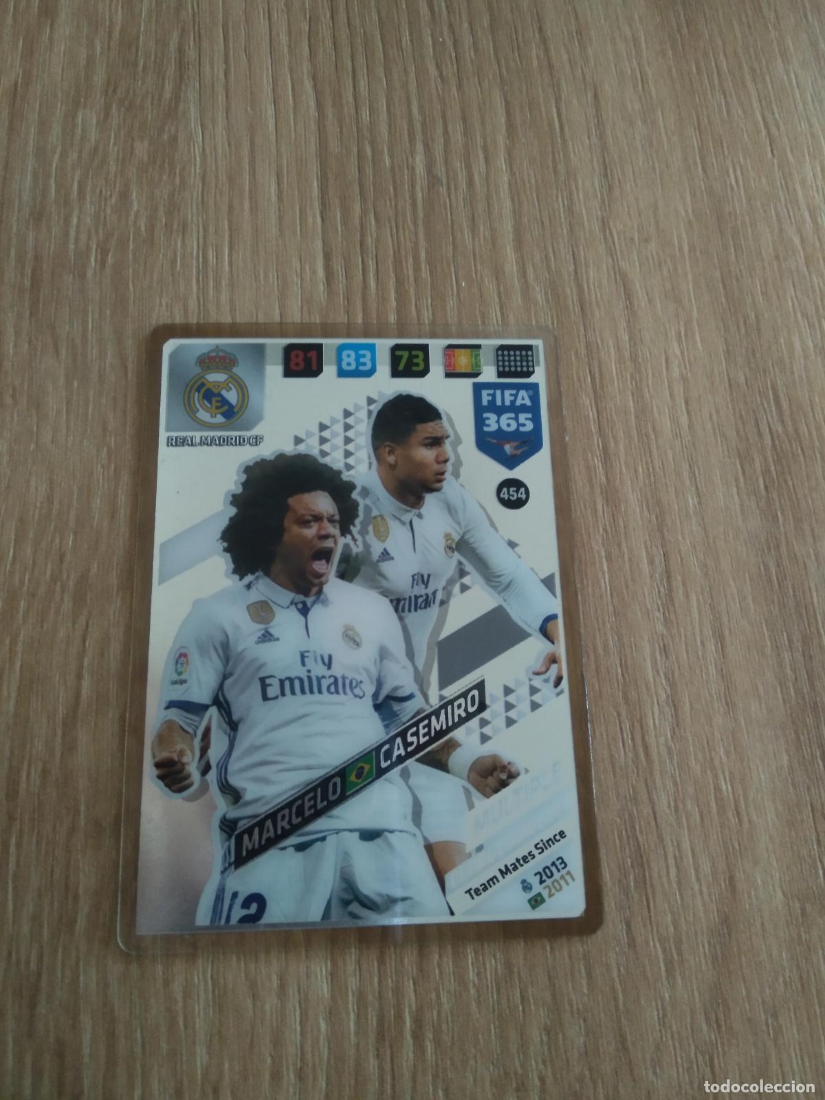 Cromos de F&uacute;tbol: 454 MARCELO CASEMIRO REAL MADRID CROMO FUTBOL PANINI ADRENALYN 17-18 FIFA 365 2017-2018