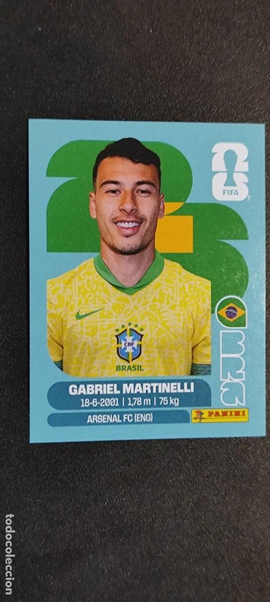 Cromos de F&uacute;tbol: FIFA WORLD CUP 2026 STICKER MARTINELLI BRASIL # BRA18 PANINI