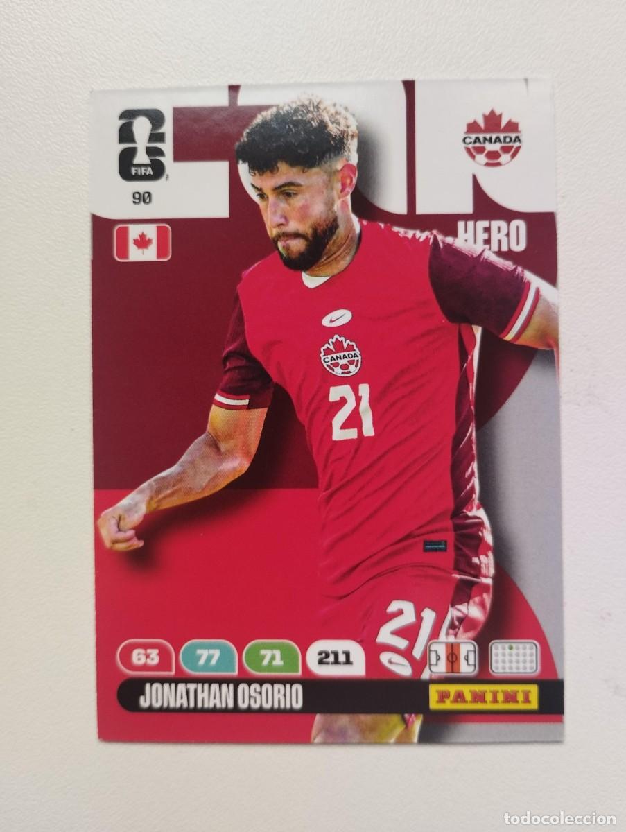 Cromos de F&uacute;tbol: CROMO CARD ADRENALYN MUNDIAL WORLD CUP 2026 HERO 90 JONATHAN OSORIO CANADA