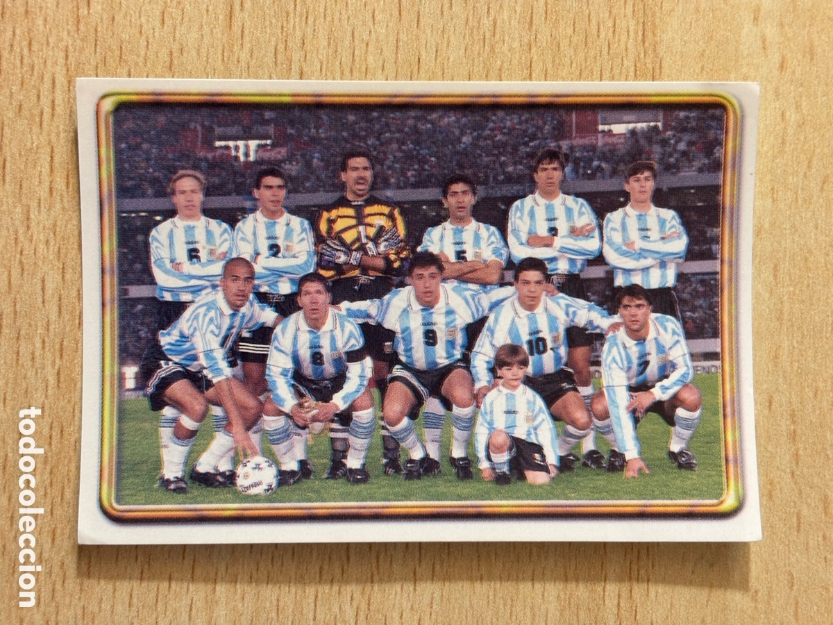 Cromos de F&uacute;tbol: # 43 Alineaci&oacute;n Argentina Mundial Francia 98 Ediciones Estadio