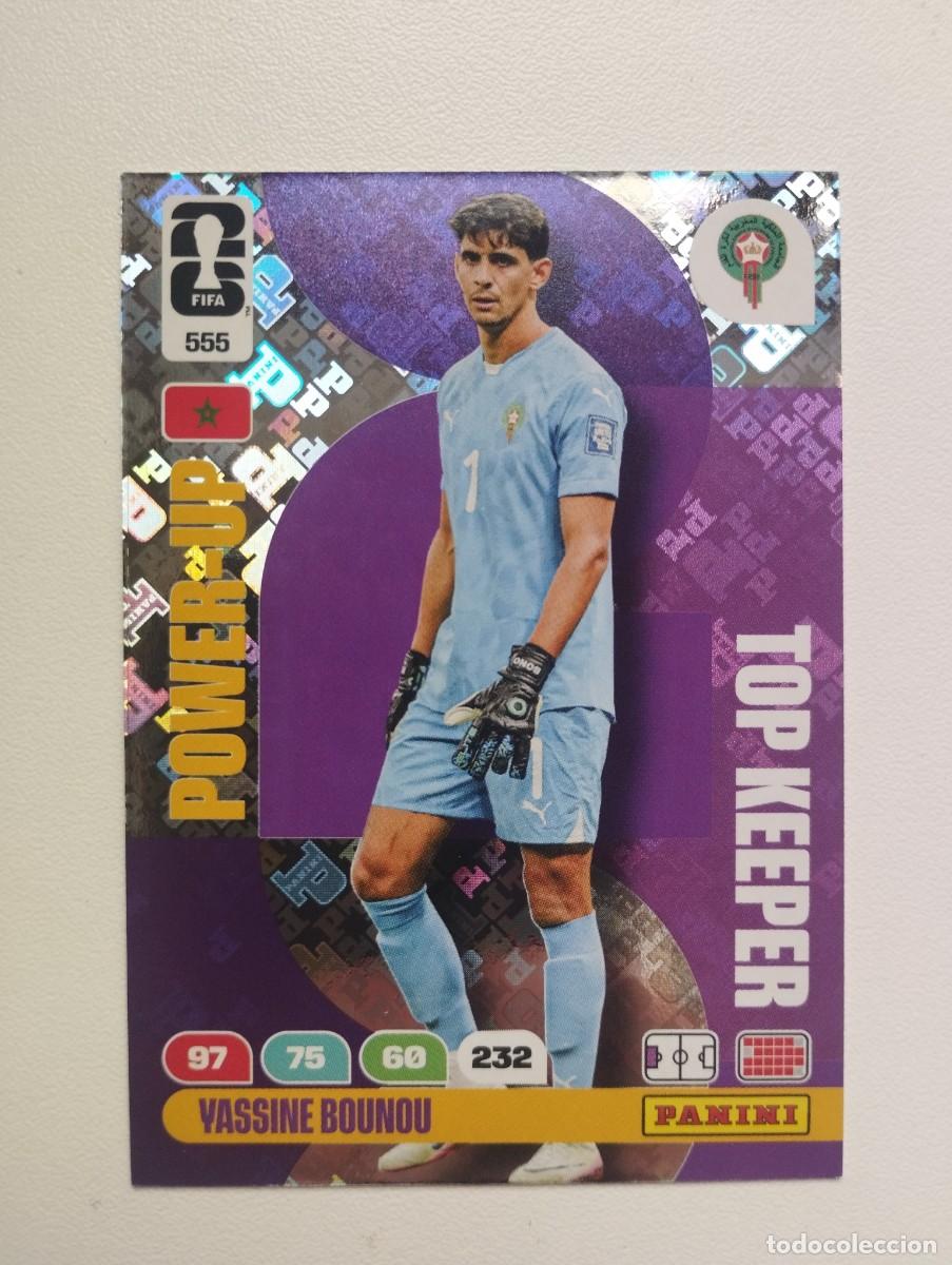 Cromos de F&uacute;tbol: CROMO CARD ADRENALYN MUNDIAL WORLD CUP 2026 TOP KEEPER 555 BOUNOU MARRUECOS