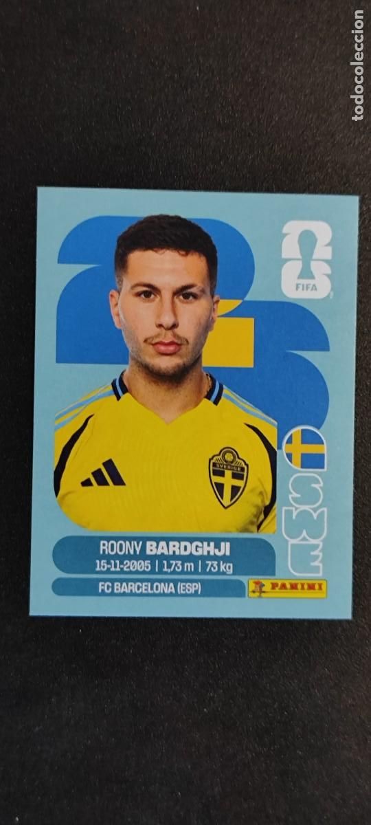 Cromos de F&uacute;tbol: FIFA WORLD CUP 2026 STICKER BARDGHJI SUECIA # SWE16 PANINI