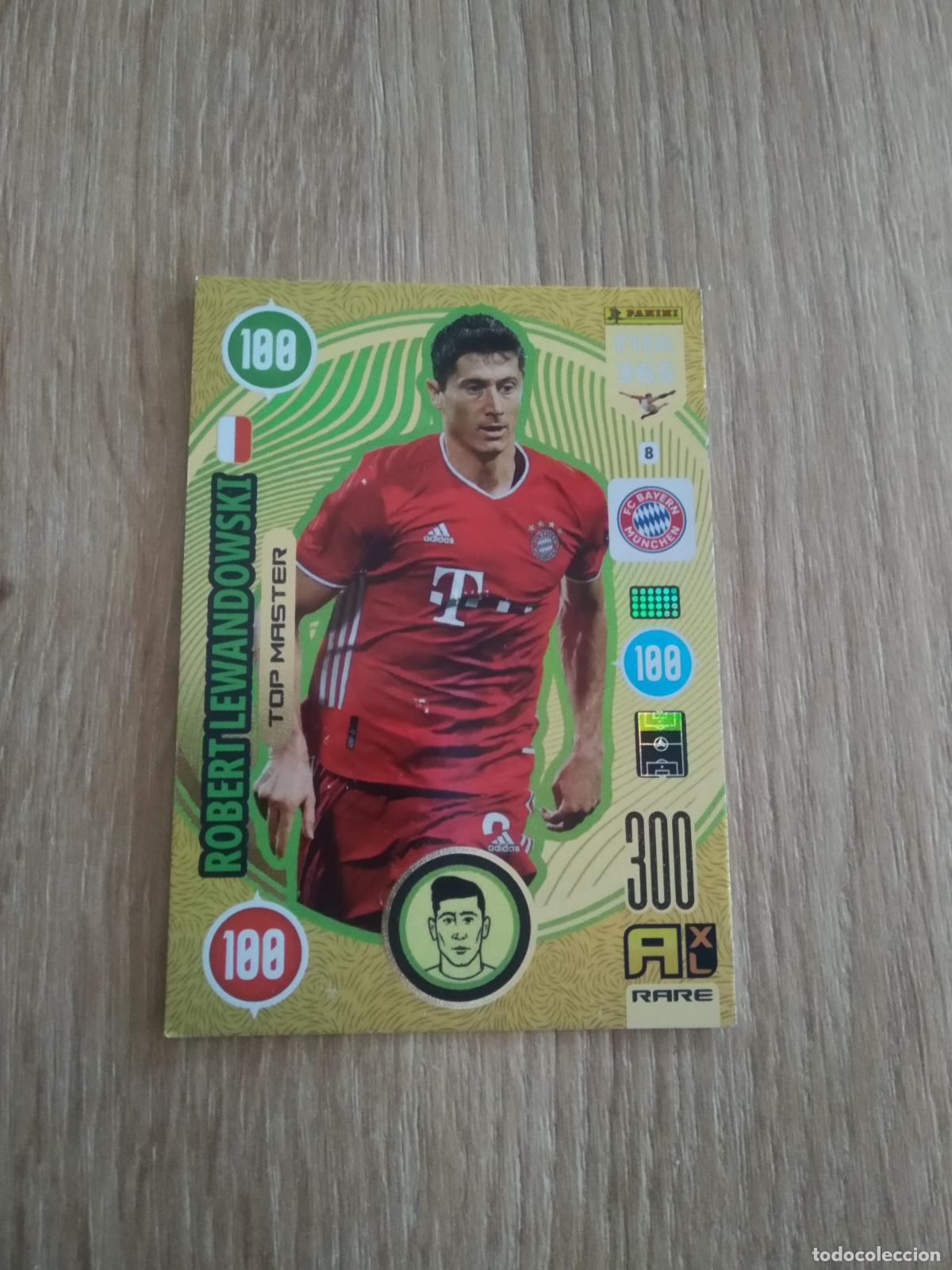 Cromos de F&uacute;tbol: 8 LEWANDOWSKI BAYERN MUNICH TOP MASTER CROMO FUTBOL PANINI ADRENALYN 20-21 FIFA 365 2020-2021