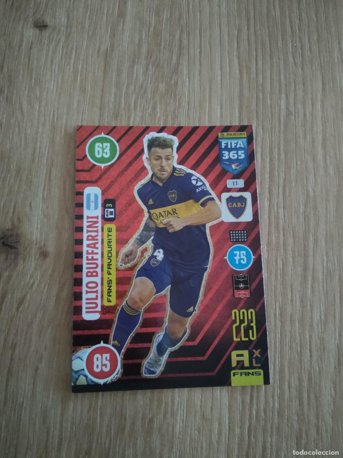 Cromos de F&uacute;tbol: 11 JULIO BUFFARINI BOCA JUNIORS CROMO FUTBOL PANINI ADRENALYN 20-21 FIFA 365 2020-2021