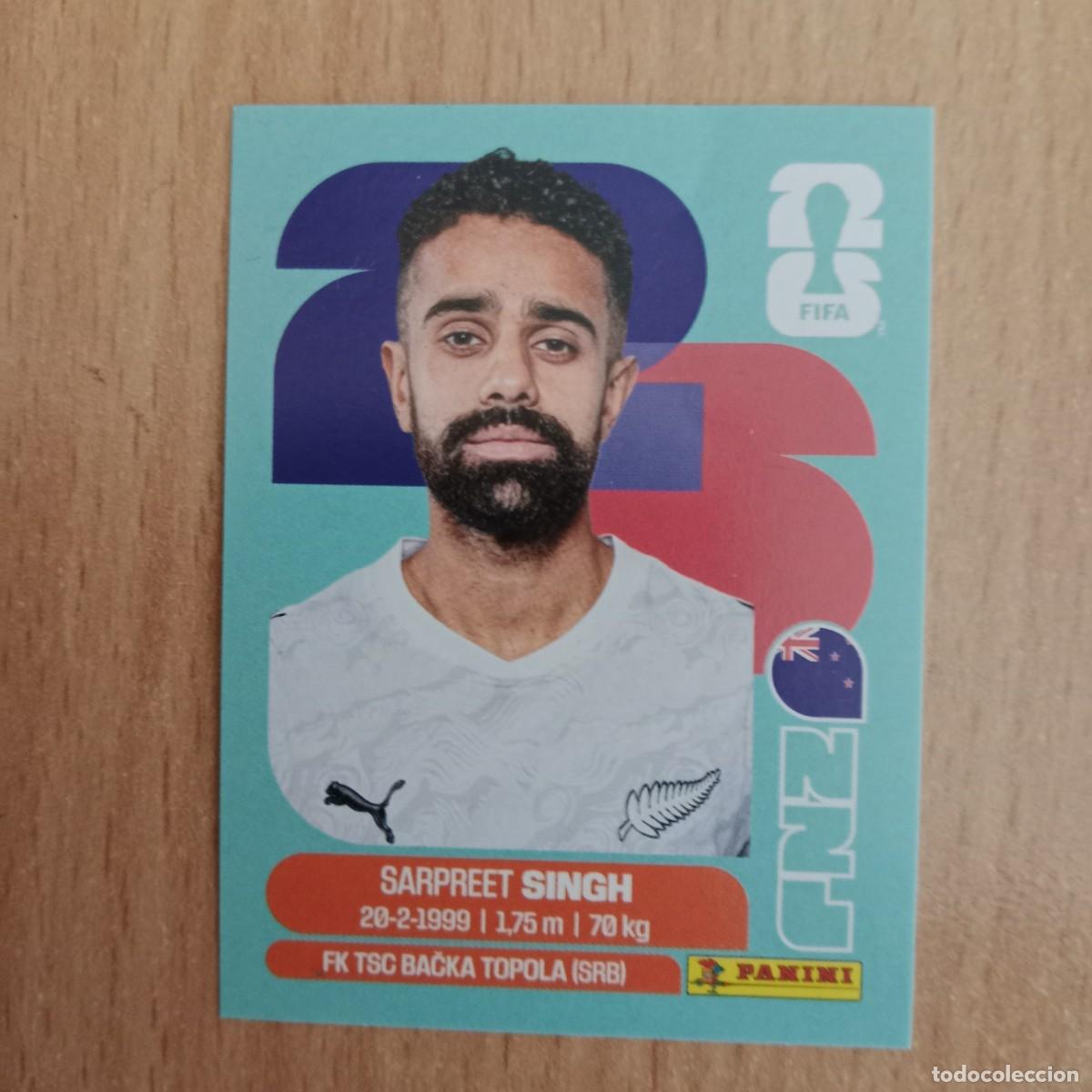 Cromos de F&uacute;tbol: SARPREET SINGH , NUEVA ZELANDA, STICKER CROMO N&ordm; NZL 11, FIFA WORLD CUP 2026 - PANINI - A&Ntilde;O 2026.