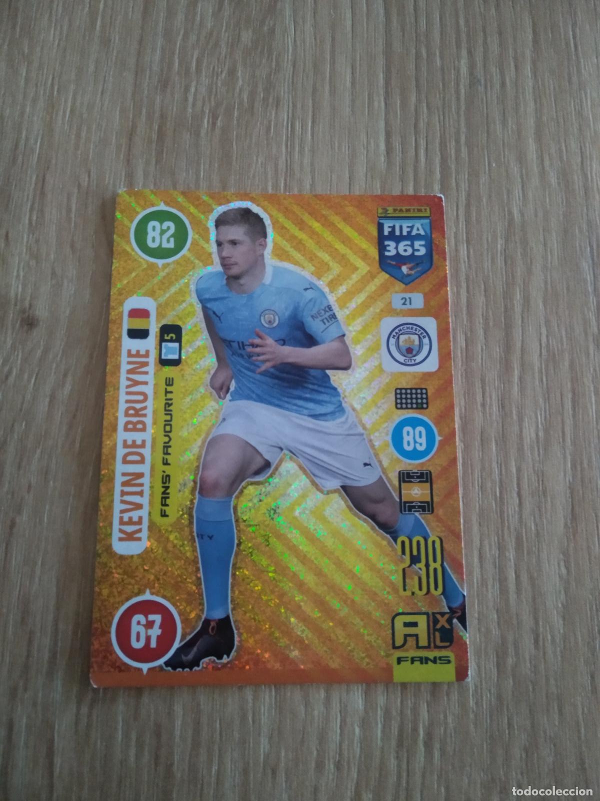 Cromos de F&uacute;tbol: 21 DE BRUYNE MANCHESTER CITY CROMO FUTBOL PANINI ADRENALYN 20-21 FIFA 365 2020-2021