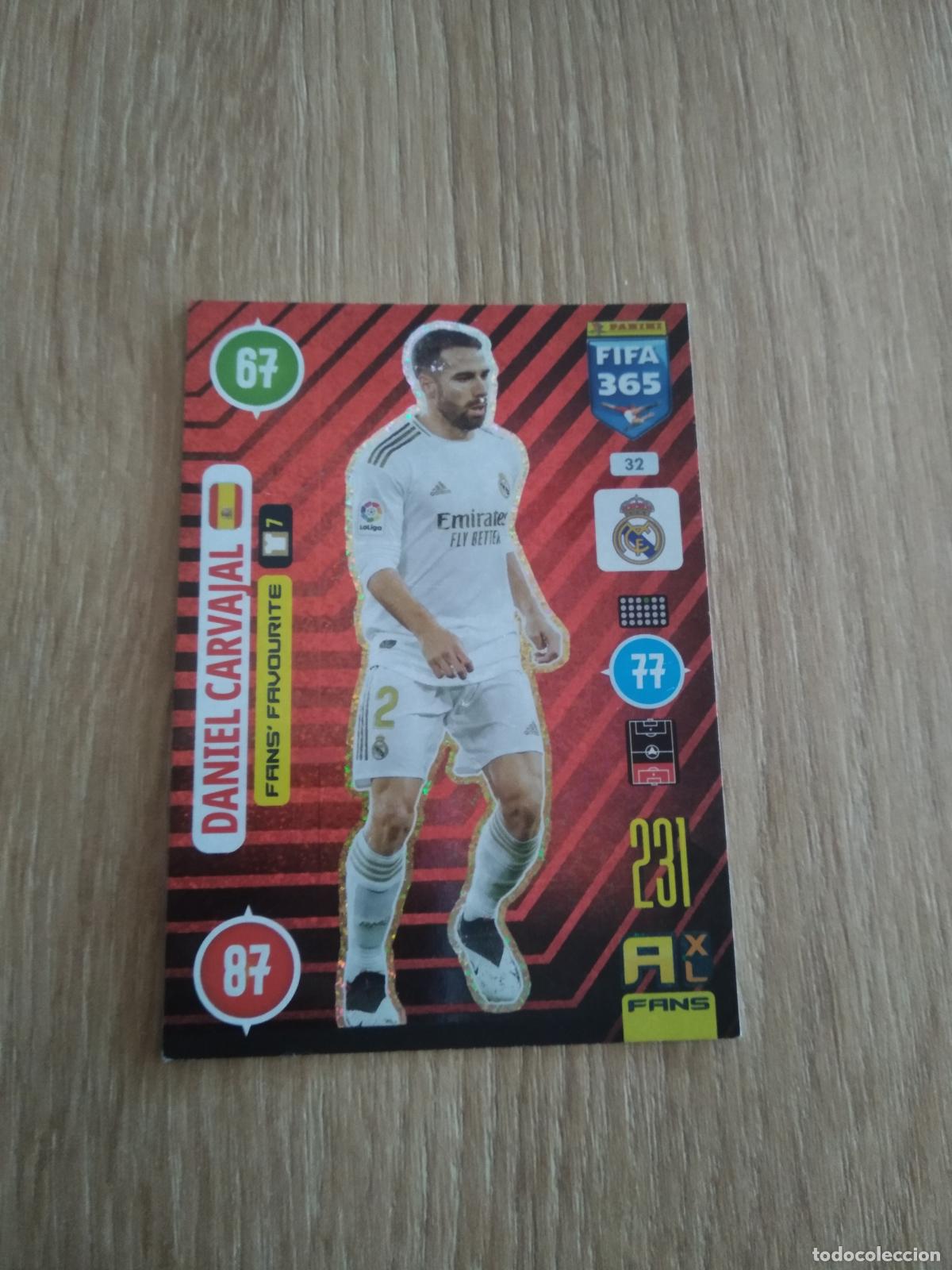 Cromos de F&uacute;tbol: 32 CARVAJAL REAL MADRID CROMO FUTBOL PANINI ADRENALYN 20-21 FIFA 365 2020-2021