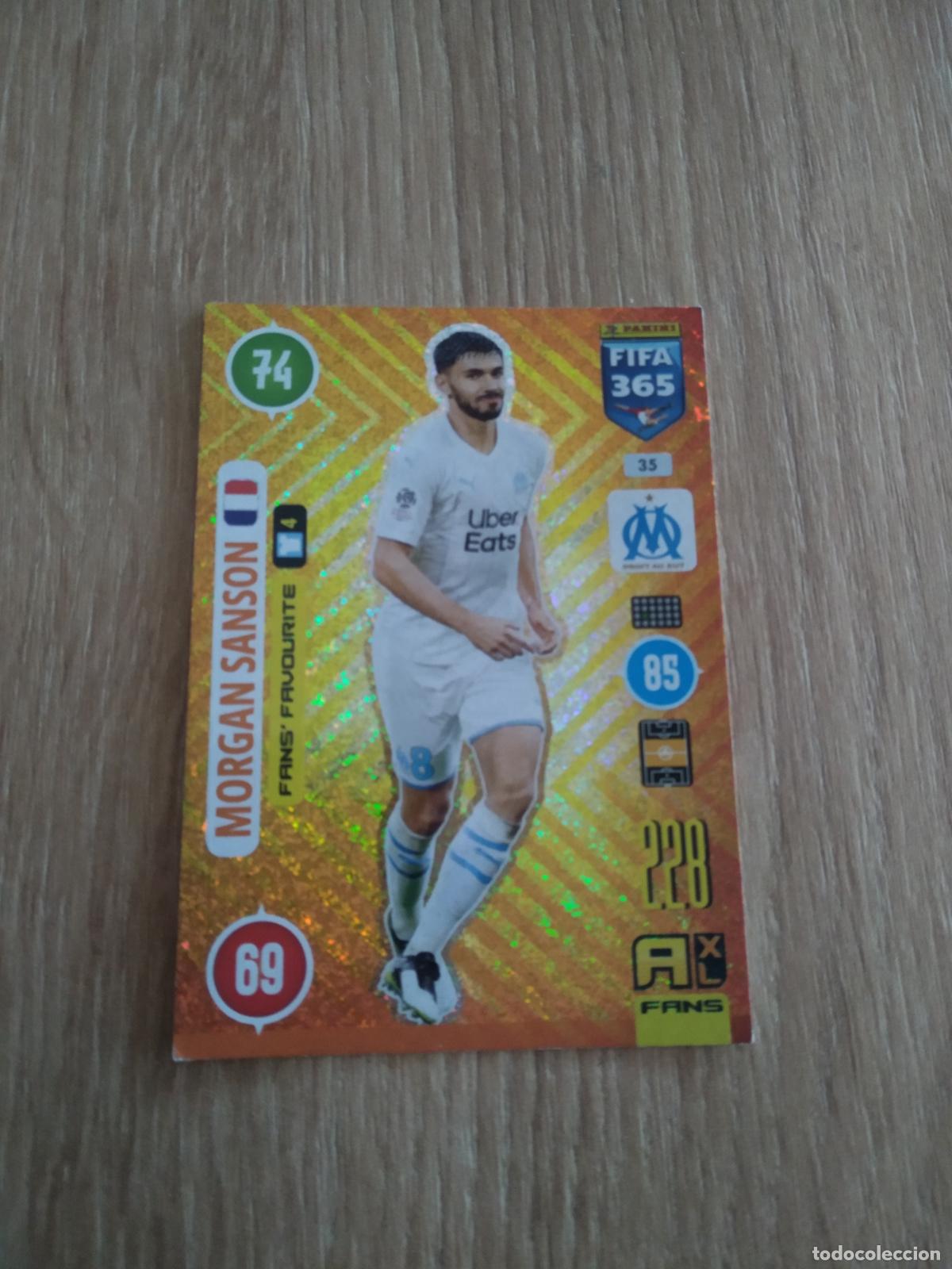 Cromos de F&uacute;tbol: 35 MORGAN SANSON OLYMPIQUE MARSELLA CROMO FUTBOL PANINI ADRENALYN 20-21 FIFA 365 2020-2021