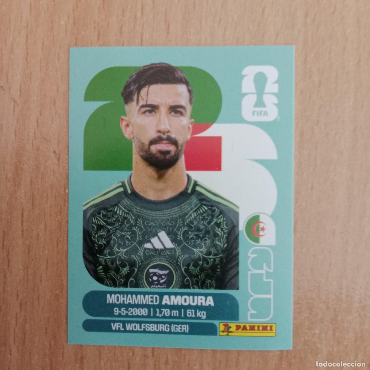 Cromos de F&uacute;tbol: MOHAMMED AMOURA , ARGELIA, STICKER CROMO N&ordm; ALG 20, FIFA WORLD CUP 2026 - PANINI - A&Ntilde;O 2026.