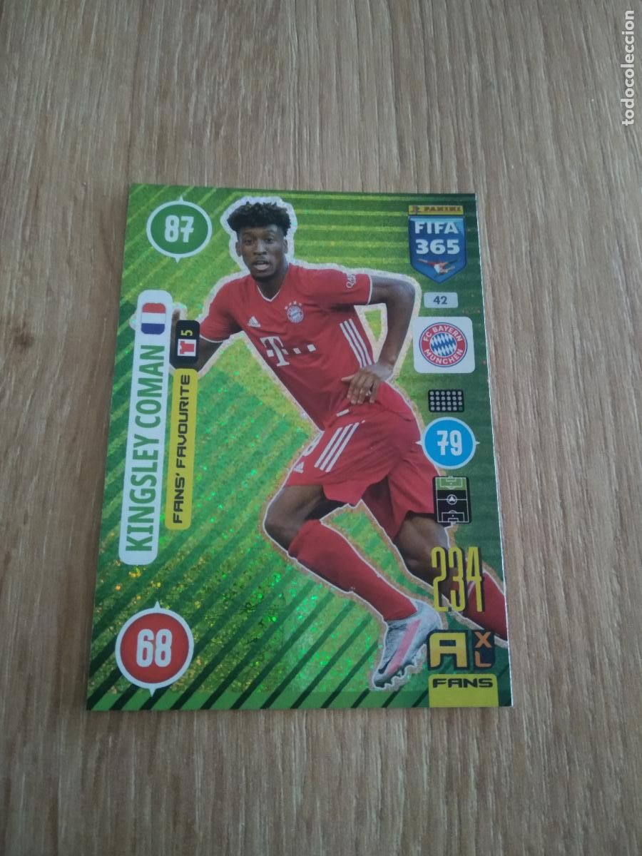 Cromos de F&uacute;tbol: 42 COMAN BAYERN MUNICH CROMO FUTBOL PANINI ADRENALYN 20-21 FIFA 365 2020-2021