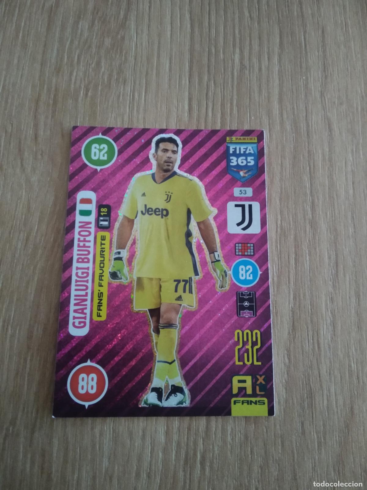 Cromos de F&uacute;tbol: 53 BUFFON JUVENTUS TURIN CROMO FUTBOL PANINI ADRENALYN 20-21 FIFA 365 2020-2021