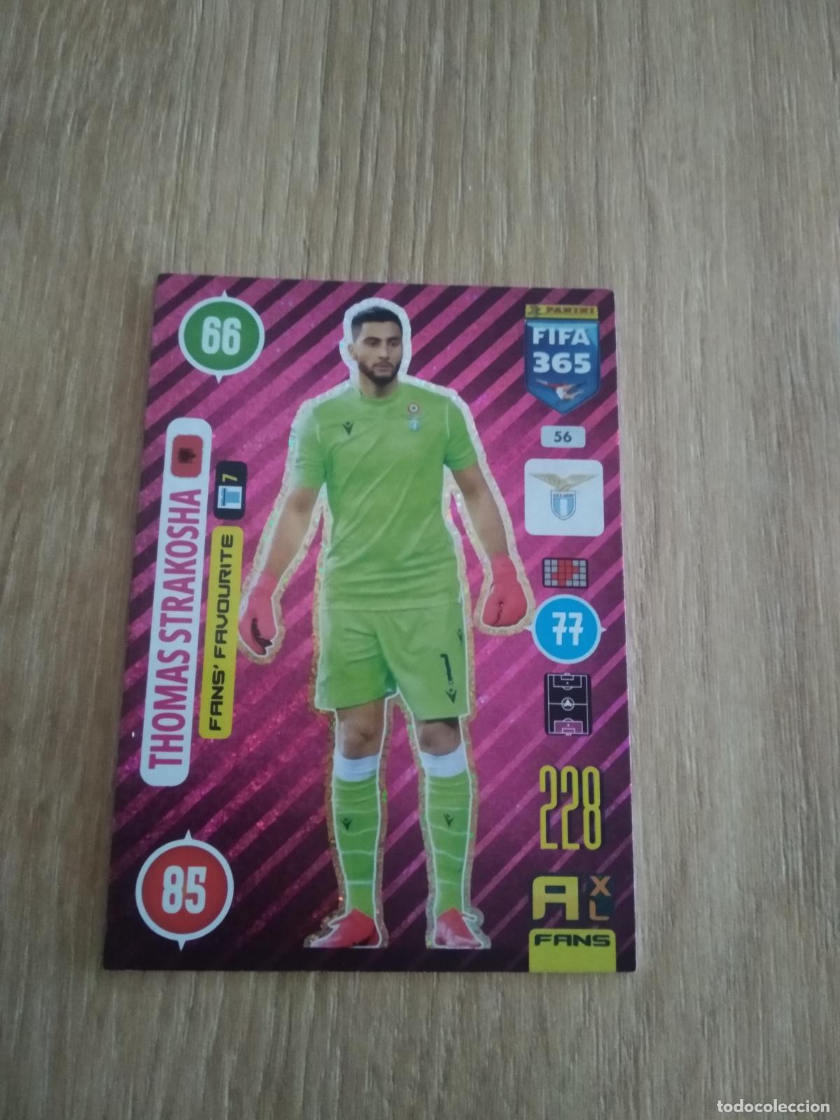 Cromos de F&uacute;tbol: 56 STRAKOSHA LAZIO CROMO FUTBOL PANINI ADRENALYN 20-21 FIFA 365 2020-2021