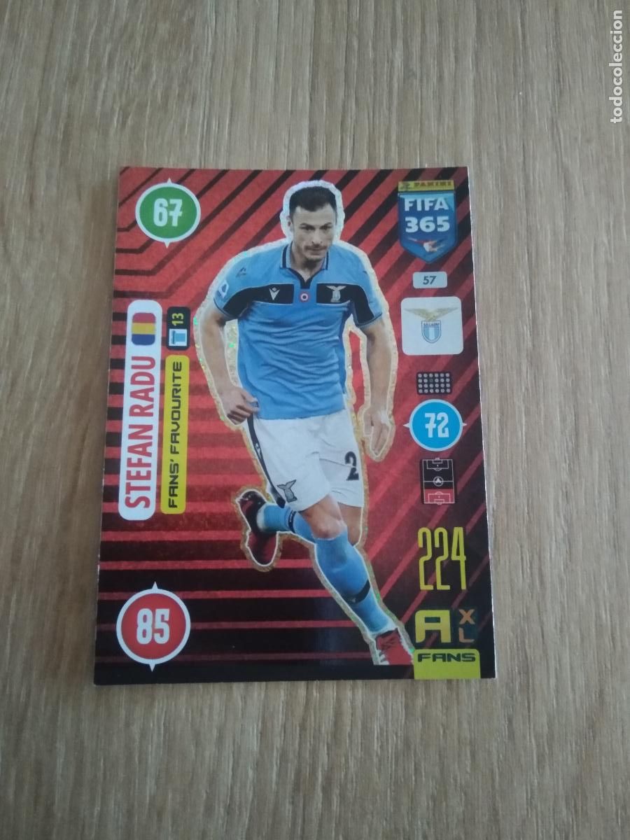 Cromos de F&uacute;tbol: 57 STEFAN RADU LAZIO CROMO FUTBOL PANINI ADRENALYN 20-21 FIFA 365 2020-2021