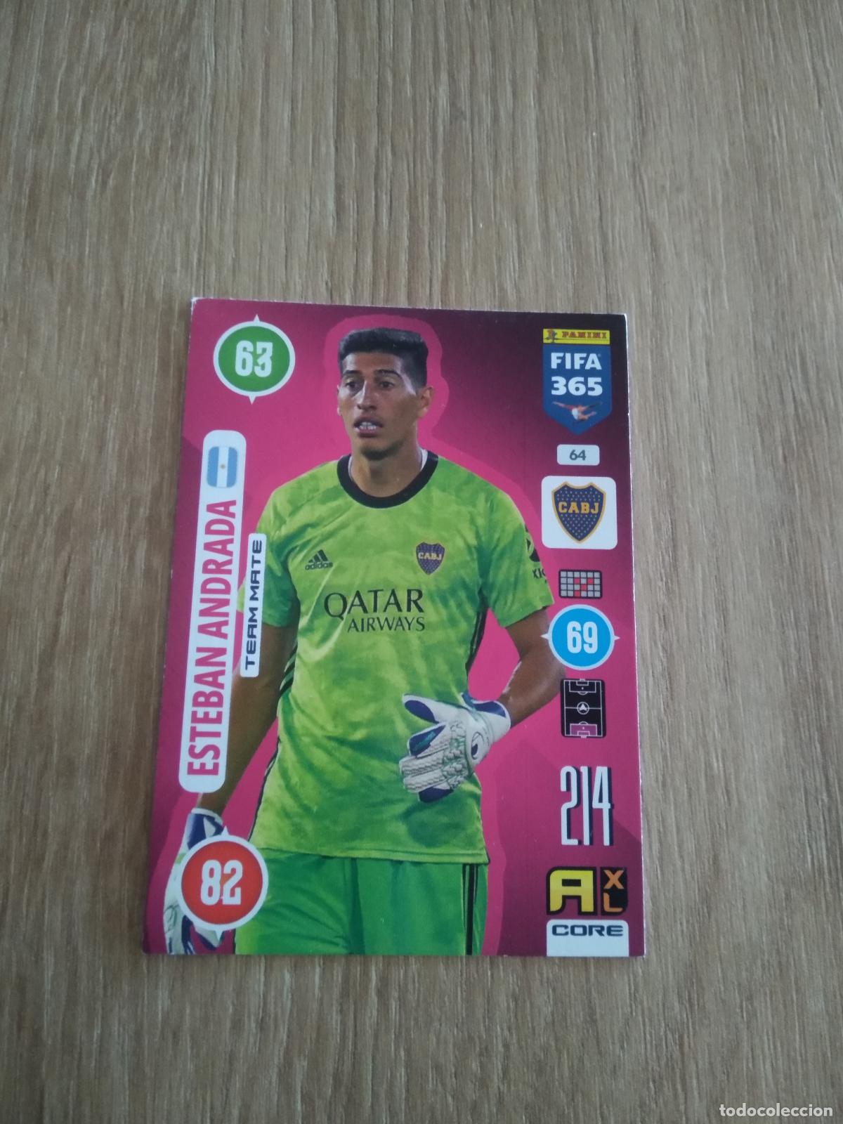 Cromos de F&uacute;tbol: 64 ESTEBAN ANDRADA BOCA JUNIORS CROMO FUTBOL PANINI ADRENALYN 20-21 FIFA 365 2020-2021
