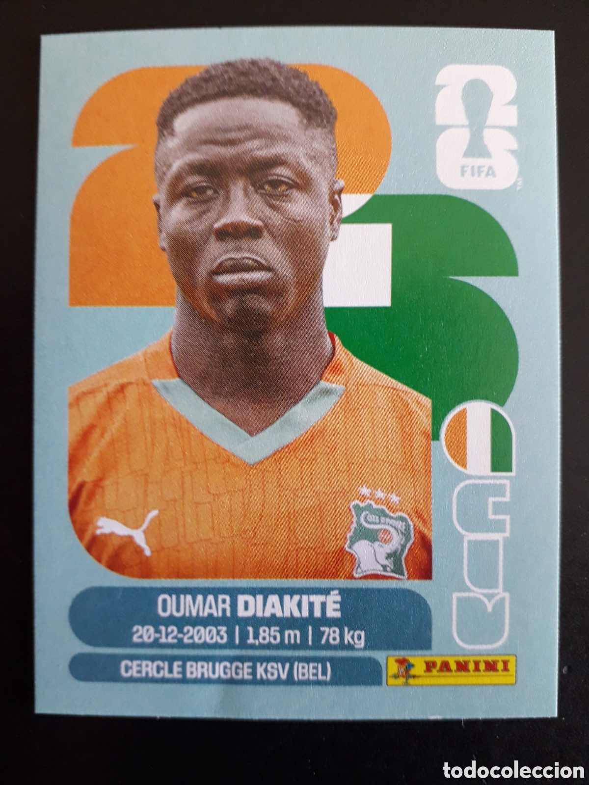 Cromos de F&uacute;tbol: DIAKAT&Eacute; COSTA DE MARFIL CIV 20 MUNDIAL F&Uacute;TBOL 2026 FIFA WORLD CUP PANINI SIN PEGAR PEDIDO M&Iacute;NIMO 3&euro;.