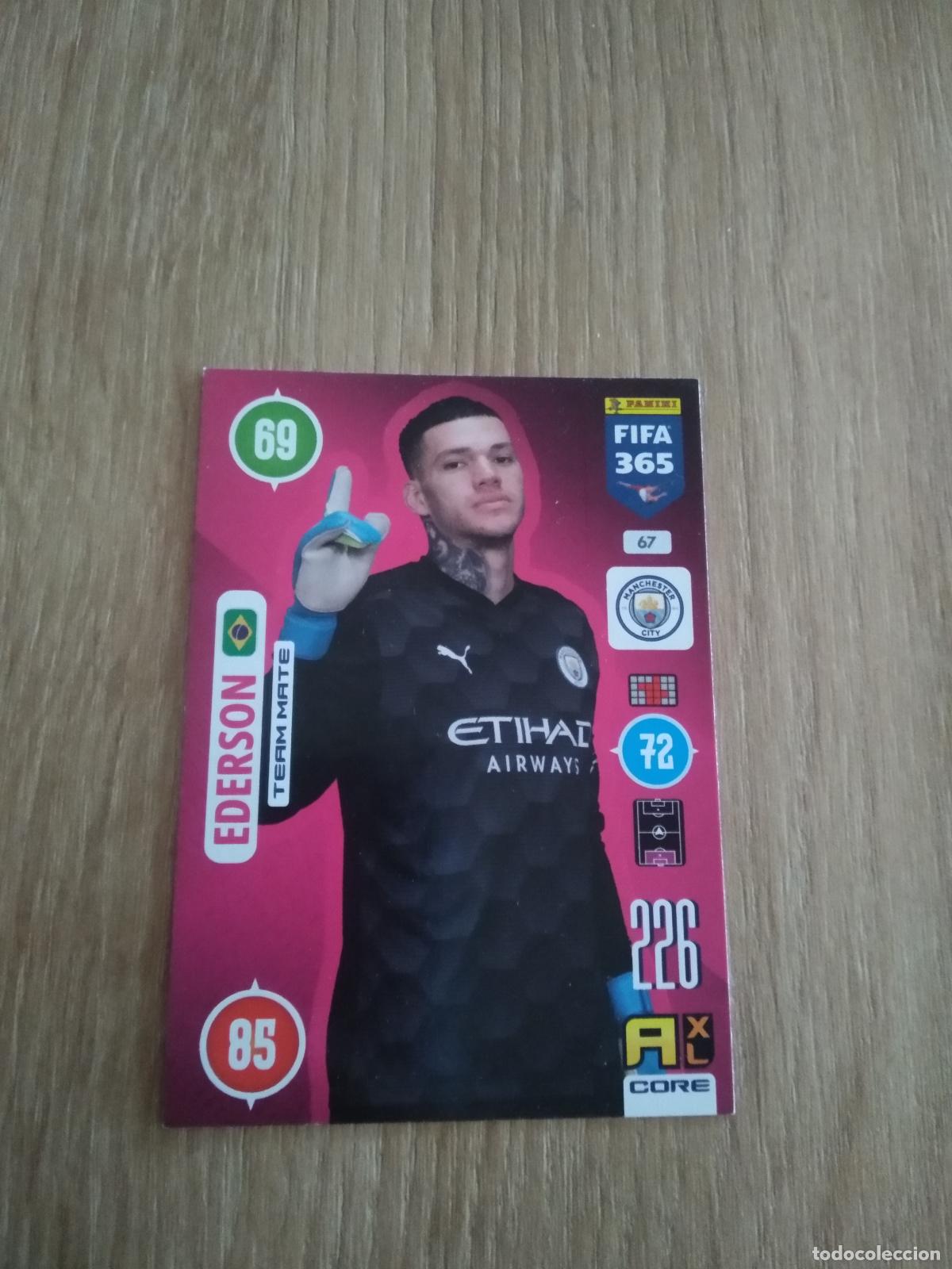 Cromos de F&uacute;tbol: 67 EDERSON MANCHESTER CITY CROMO FUTBOL PANINI ADRENALYN 20-21 FIFA 365 2020-2021