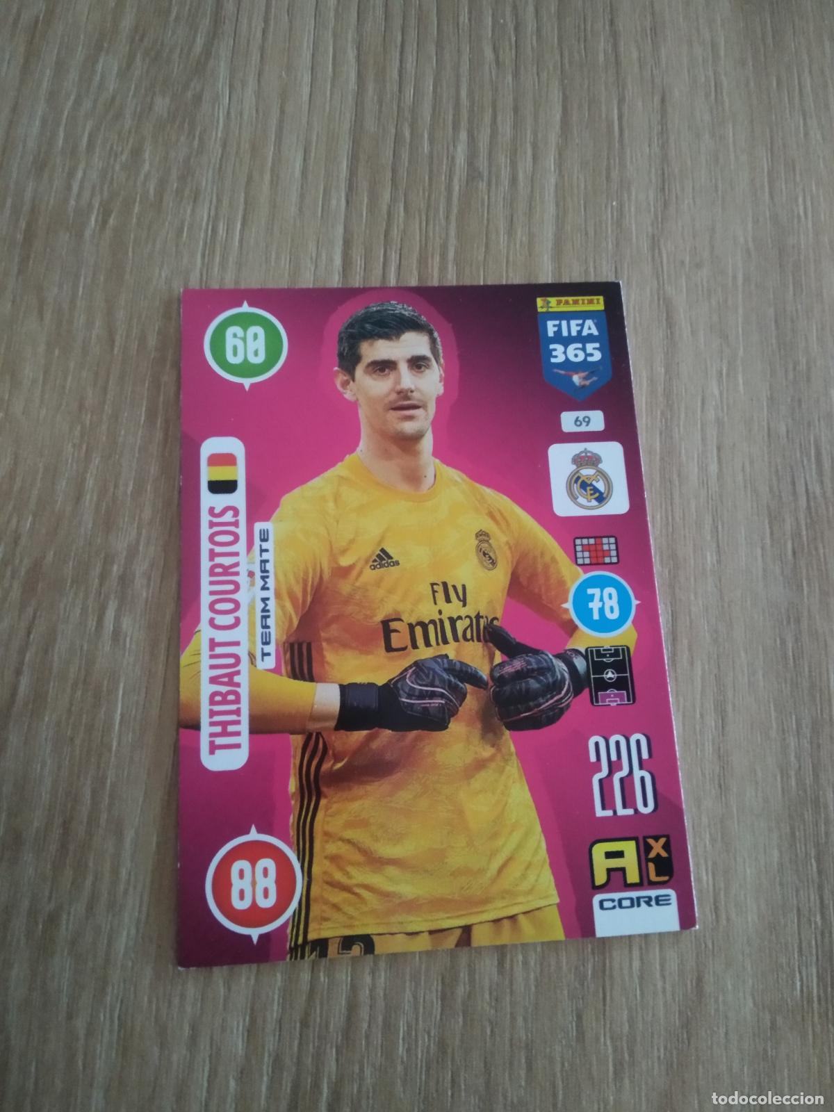 Cromos de F&uacute;tbol: 69 COURTOIS REAL MADRID CROMO FUTBOL PANINI ADRENALYN 20-21 FIFA 365 2020-2021