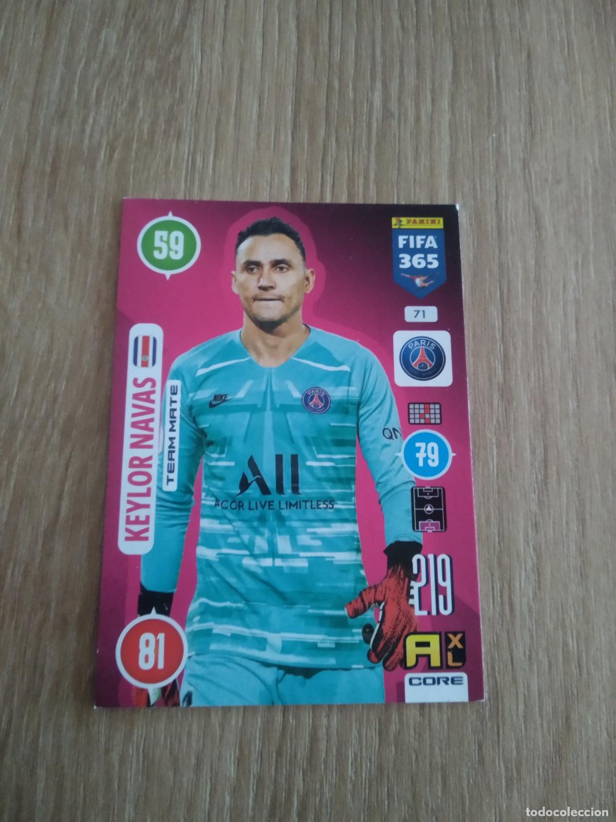 Cromos de F&uacute;tbol: 71 KEYLOR NAVAS PARIS SAINT GERMAIN PSG CROMO FUTBOL PANINI ADRENALYN 20-21 FIFA 365 2020-2021