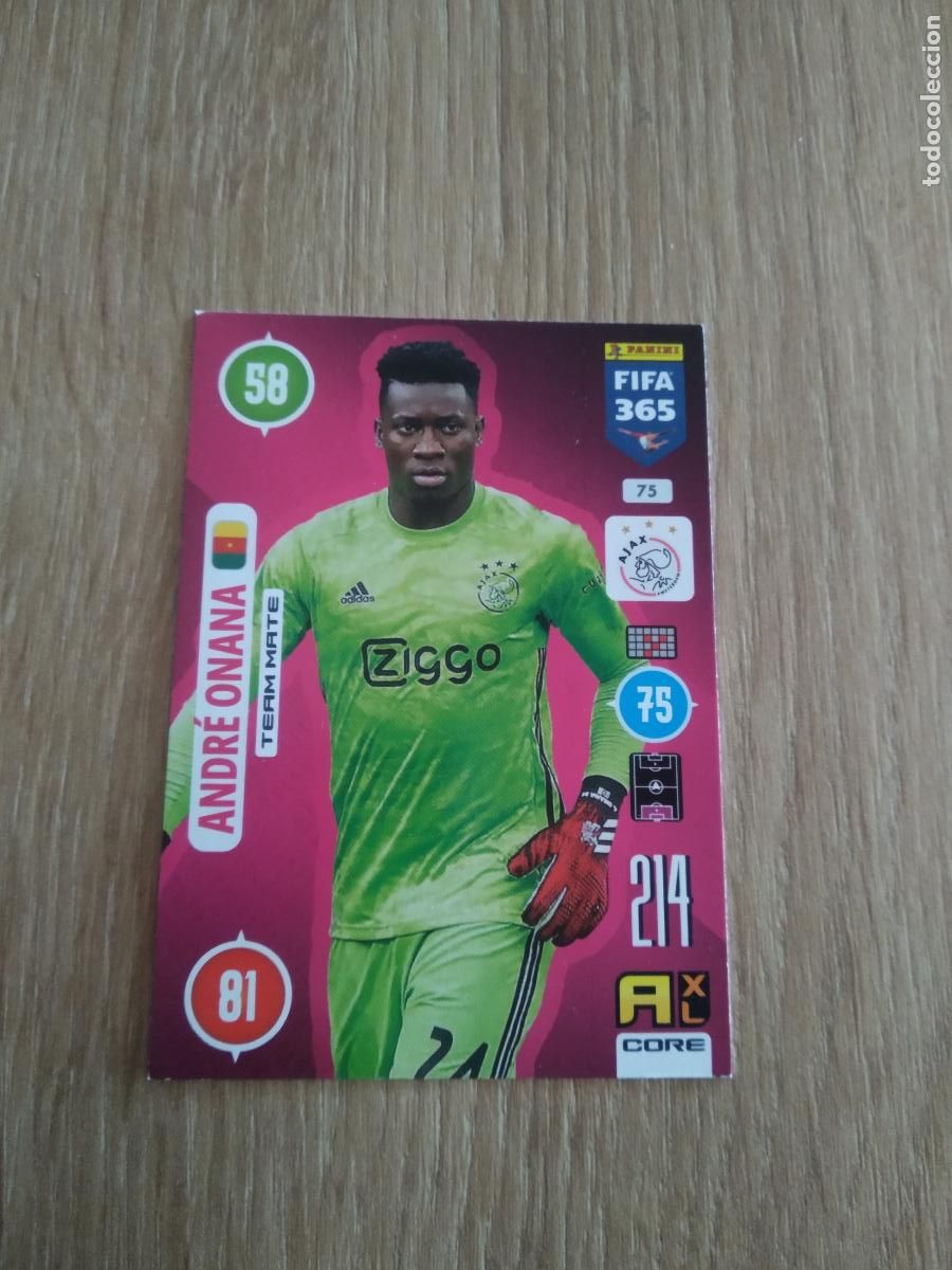 Fu&szlig;ball-Sticker: 75 ONANA AJAX CROMO FUTBOL PANINI ADRENALYN 20-21 FIFA 365 2020-2021