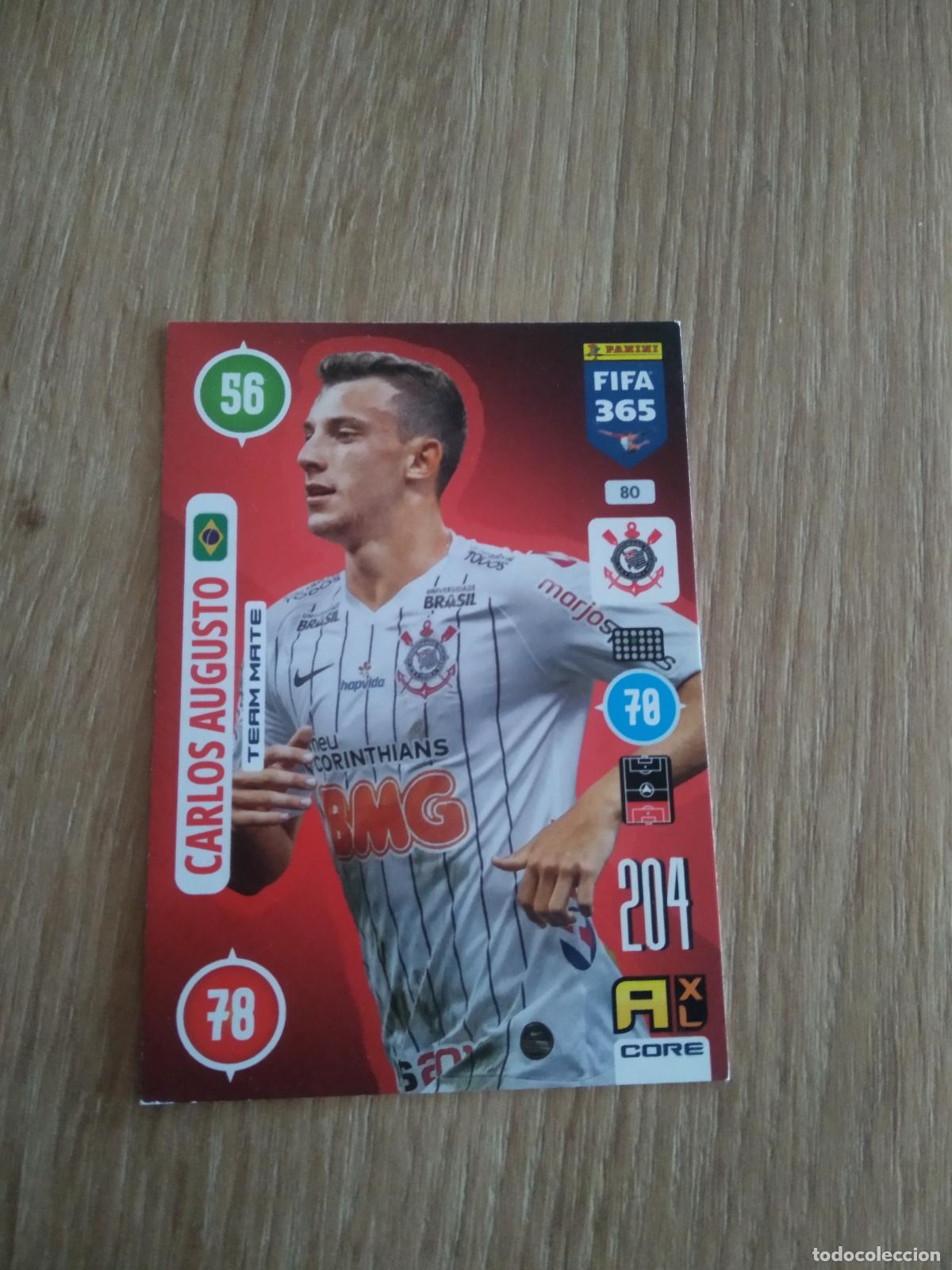 Football Stickers: 80 CARLOS AUGUSTO CORINTHIANS CROMO FUTBOL PANINI ADRENALYN 20-21 FIFA 365 2020-2021