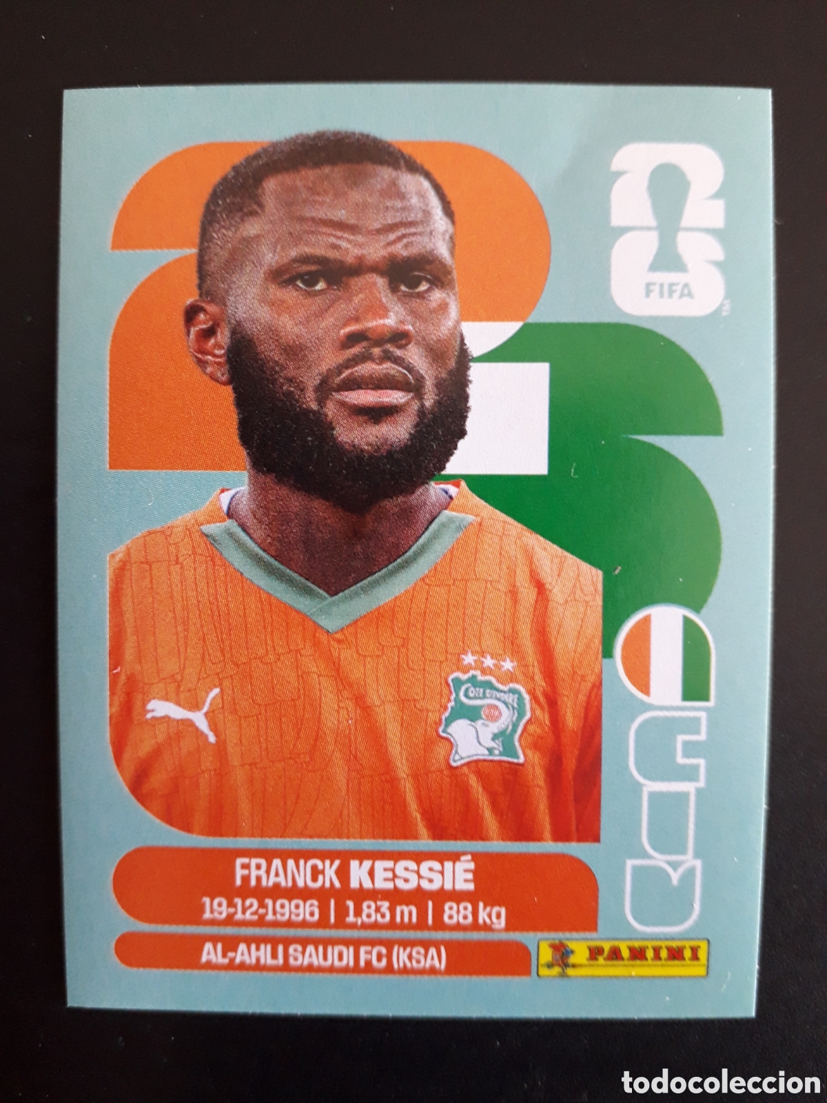 Cromos de Futebol: KESSI&Eacute; COSTA DE MARFIL CIV 10 MUNDIAL F&Uacute;TBOL 2026 FIFA WORLD CUP PANINI SIN PEGAR PEDIDO M&Iacute;NIMO 3&euro;.