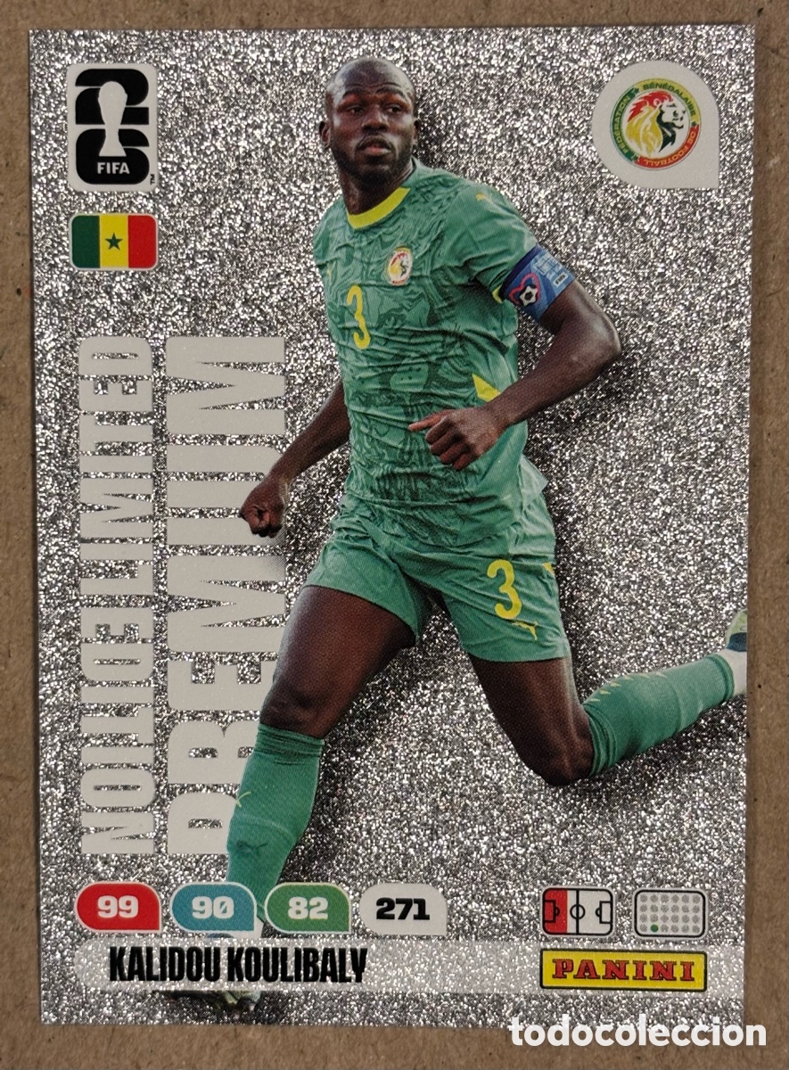 Cromos de F&uacute;tbol: KALIDOU KOULIBALY (SENEGAL). CARTA LIMITED EDITION PREMIUM PANINI ADRENALYN XL FIFA WORLD CUP 2026