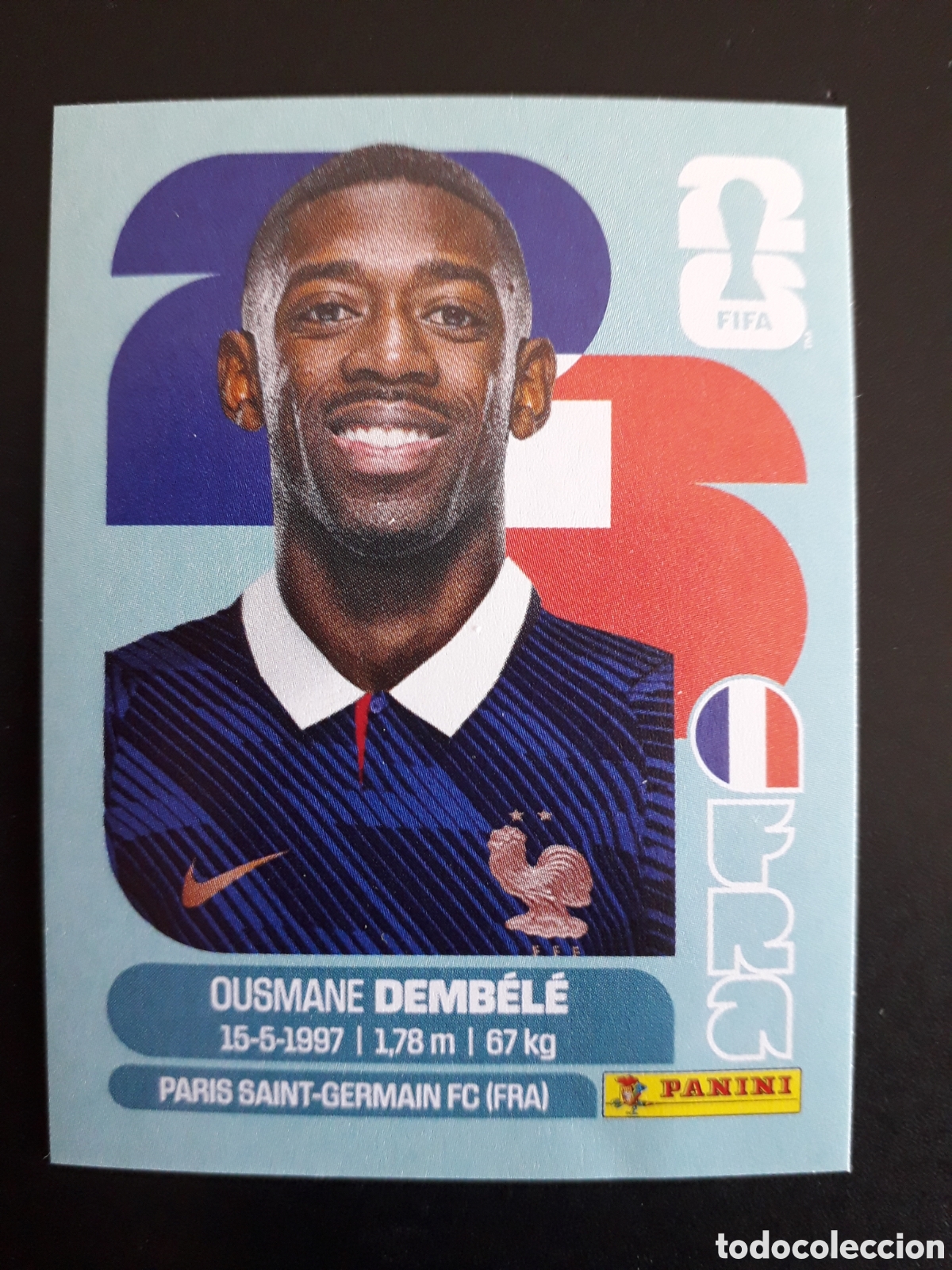 Cromos de F&uacute;tbol: DEMB&Eacute;L&Eacute; FRANCIA FRA 15 MUNDIAL F&Uacute;TBOL 2026 FIFA WORLD CUP PANINI SIN PEGAR PEDIDO M&Iacute;NIMO 3&euro;