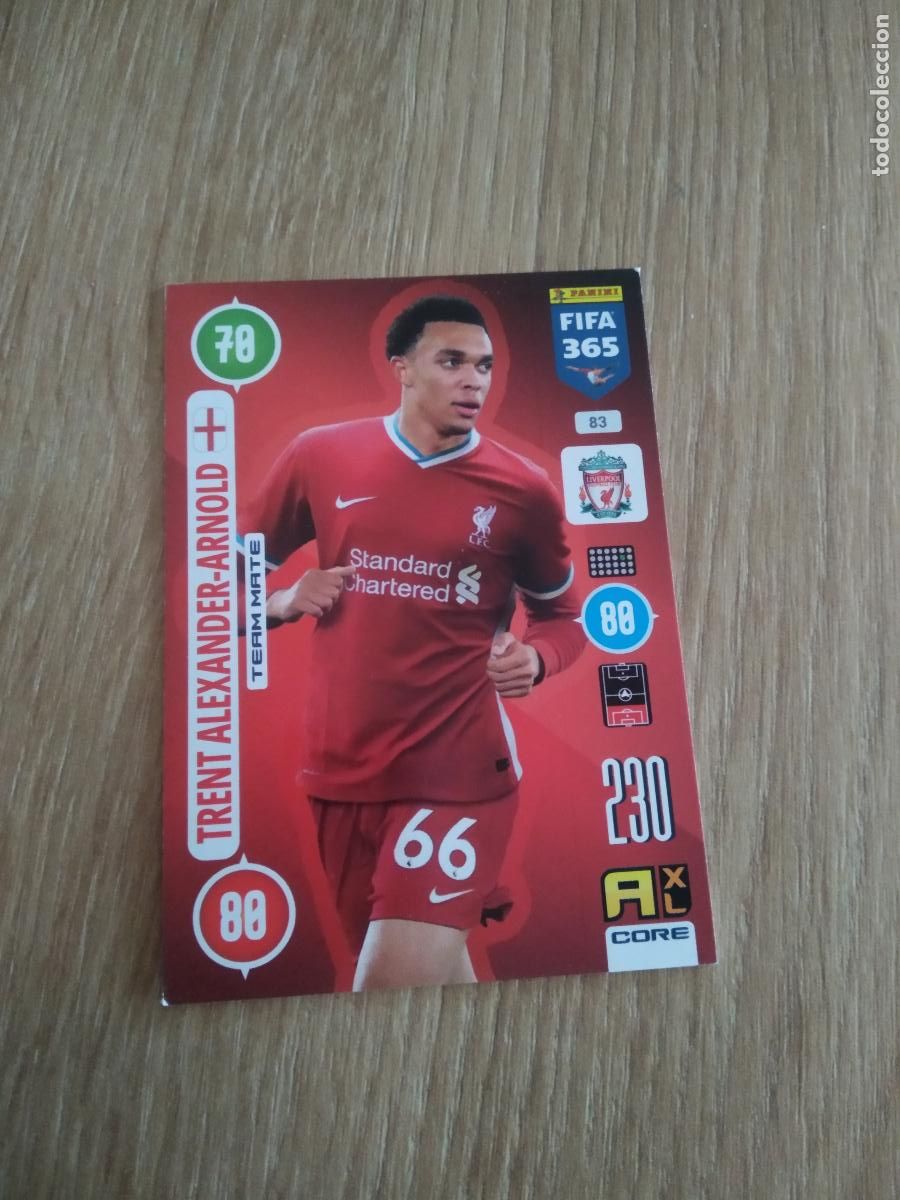 Cromos de F&uacute;tbol: 83 TRENT ALEXANDER-ARNOLD LIVERPOOL CROMO FUTBOL PANINI ADRENALYN 20-21 FIFA 365 2020-2021