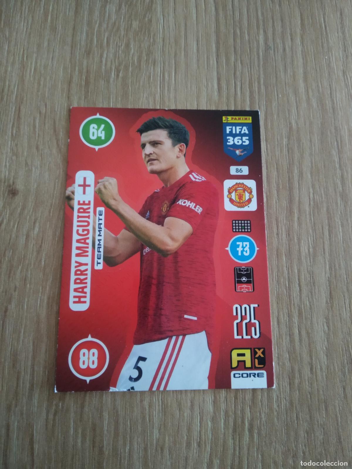 Cromos de F&uacute;tbol: 86 HARRY MAGUIRE MANCHESTER UNITED CROMO FUTBOL PANINI ADRENALYN 20-21 FIFA 365 2020-2021