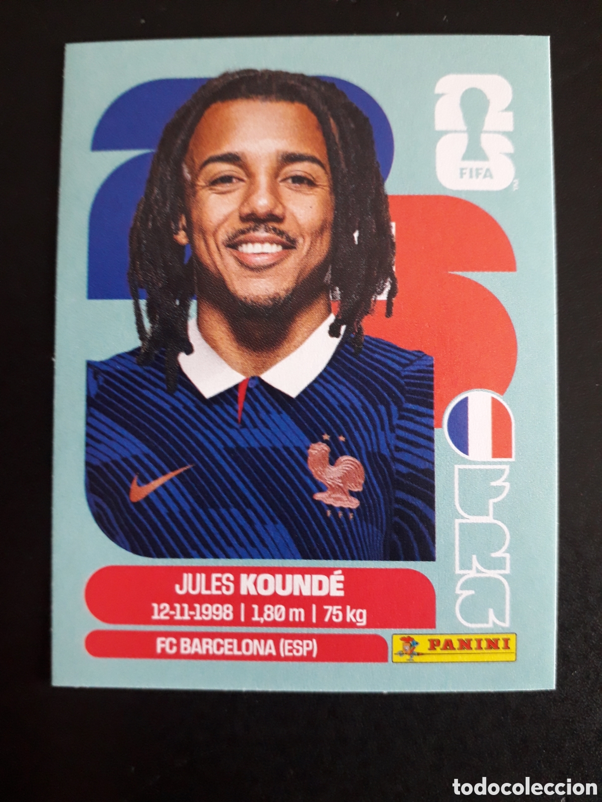 Cromos de F&uacute;tbol: KOUND&Eacute; FRANCIA FRA 5 MUNDIAL F&Uacute;TBOL 2026 FIFA WORLD CUP PANINI SIN PEGAR PEDIDO M&Iacute;NIMO 3&euro;
