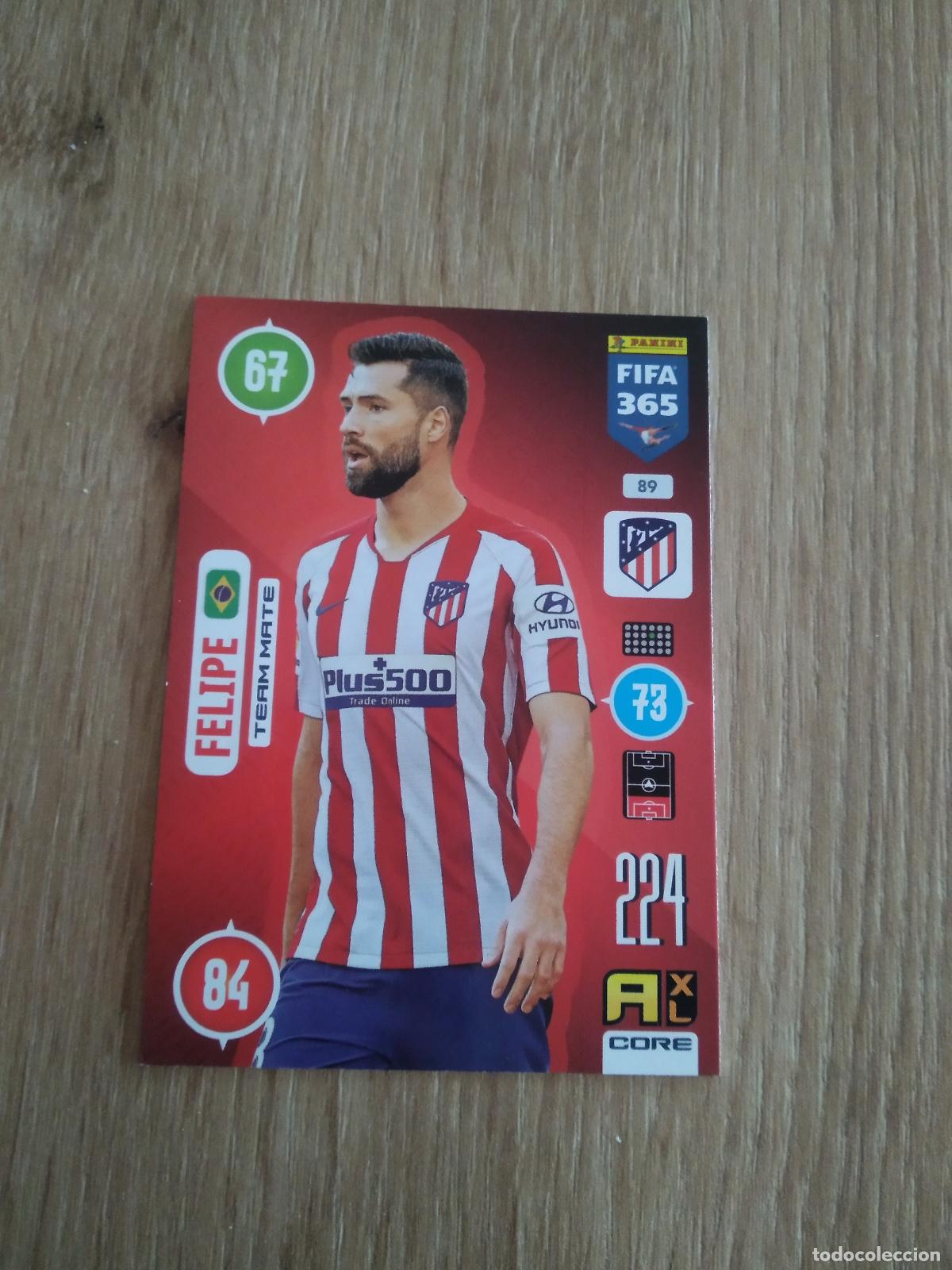 Cromos de F&uacute;tbol: 89 FELIPE ATLETICO DE MADRID CROMO FUTBOL PANINI ADRENALYN 20-21 FIFA 365 2020-2021